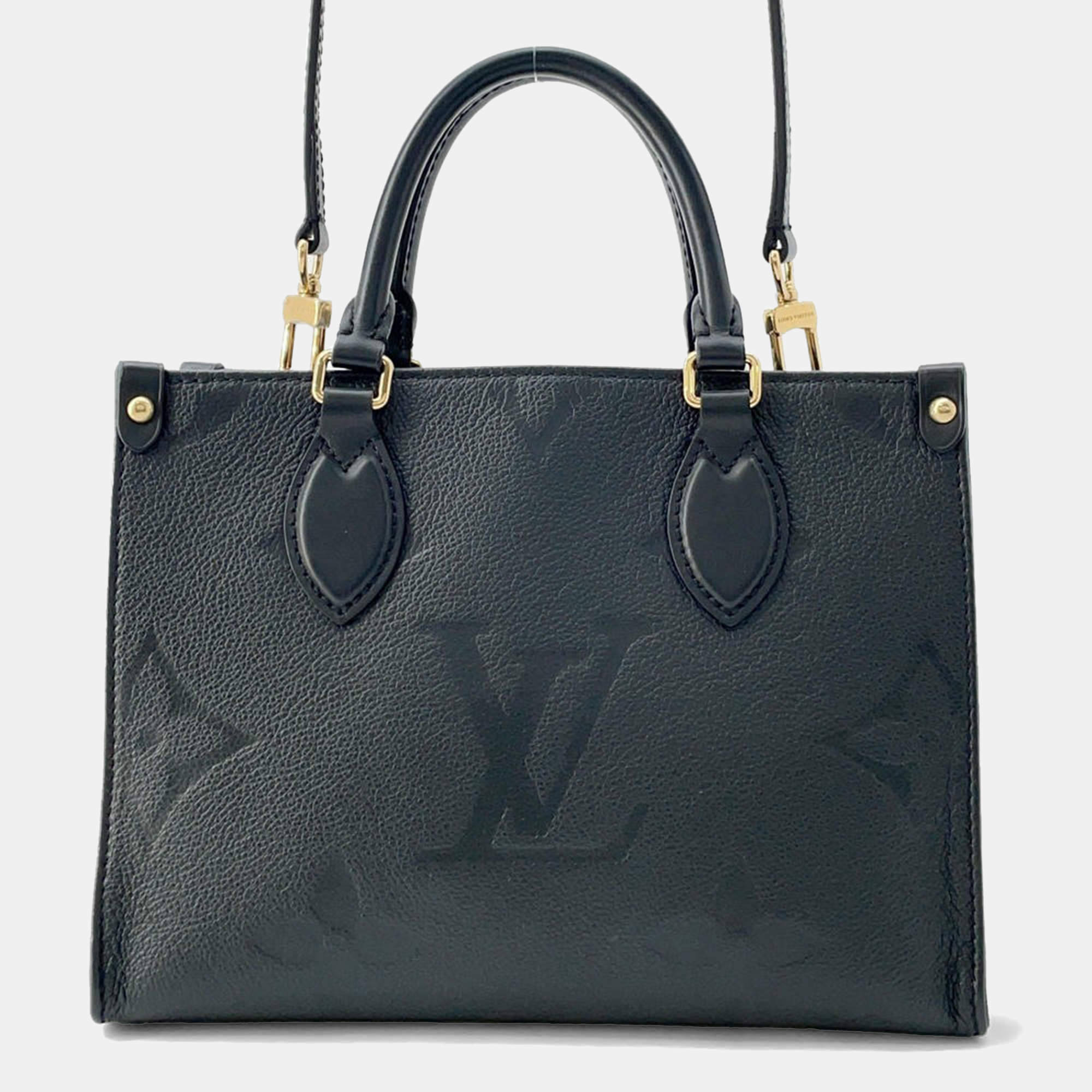 Louis Vuitton Noir Monogram Empreinte Leather Onthego PM