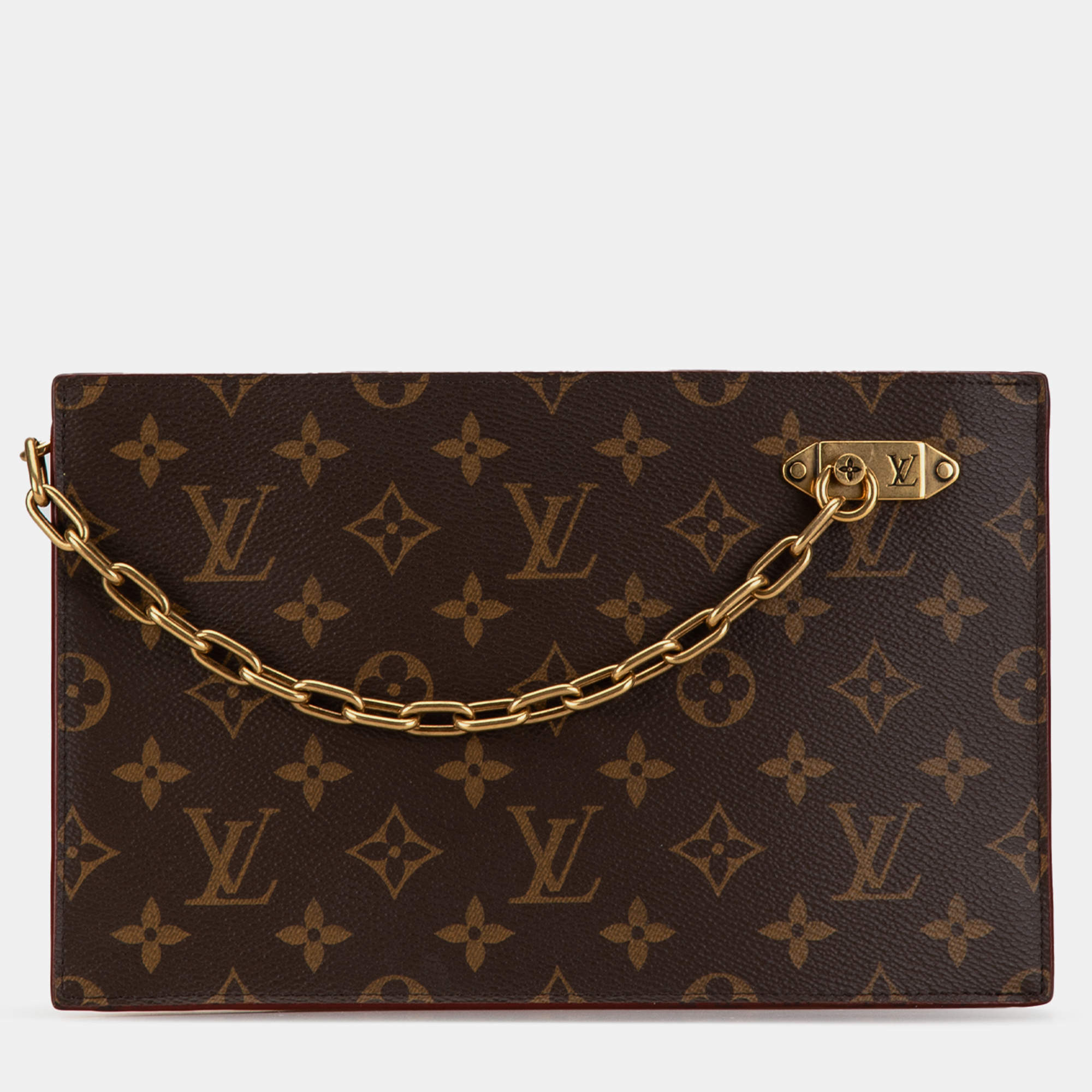 Louis Vuitton Brown Monogram Legacy Chain Clutch