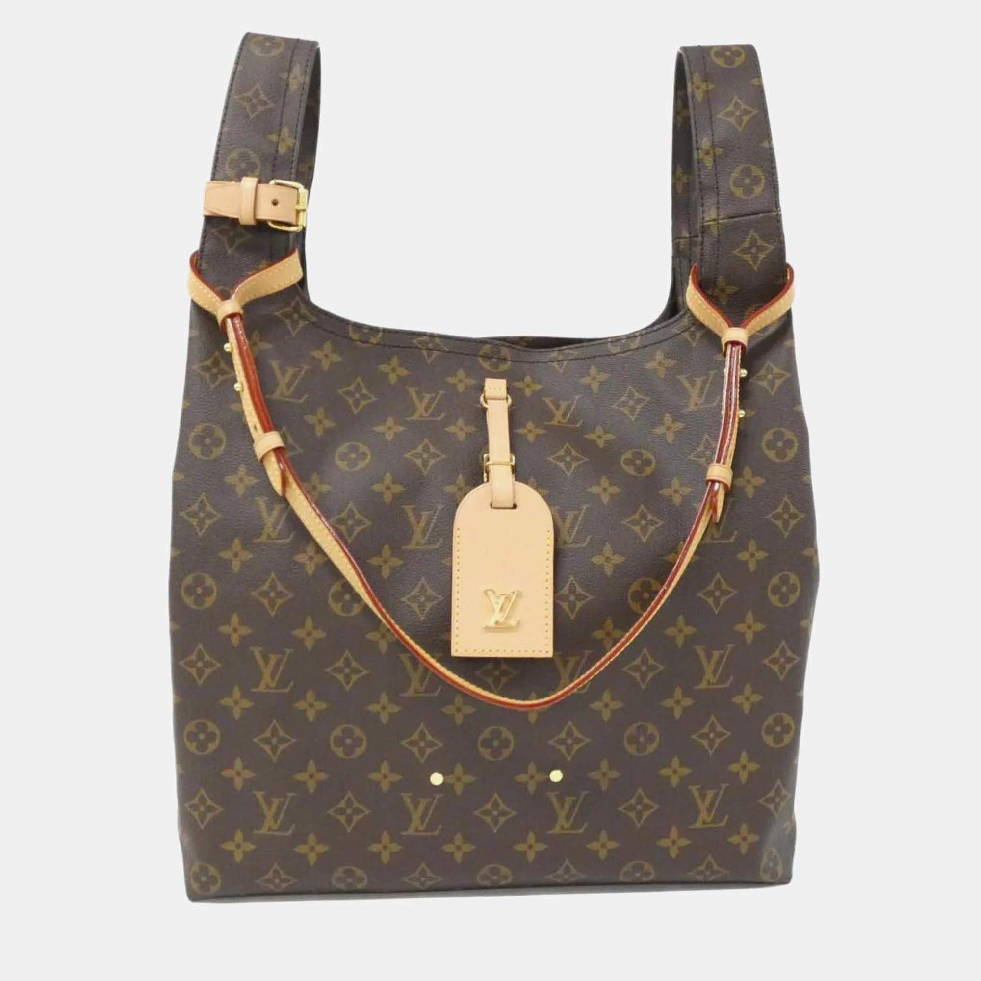 Louis Vuitton Atlantis GM Brown Monogram Canvas Top Handle Bag