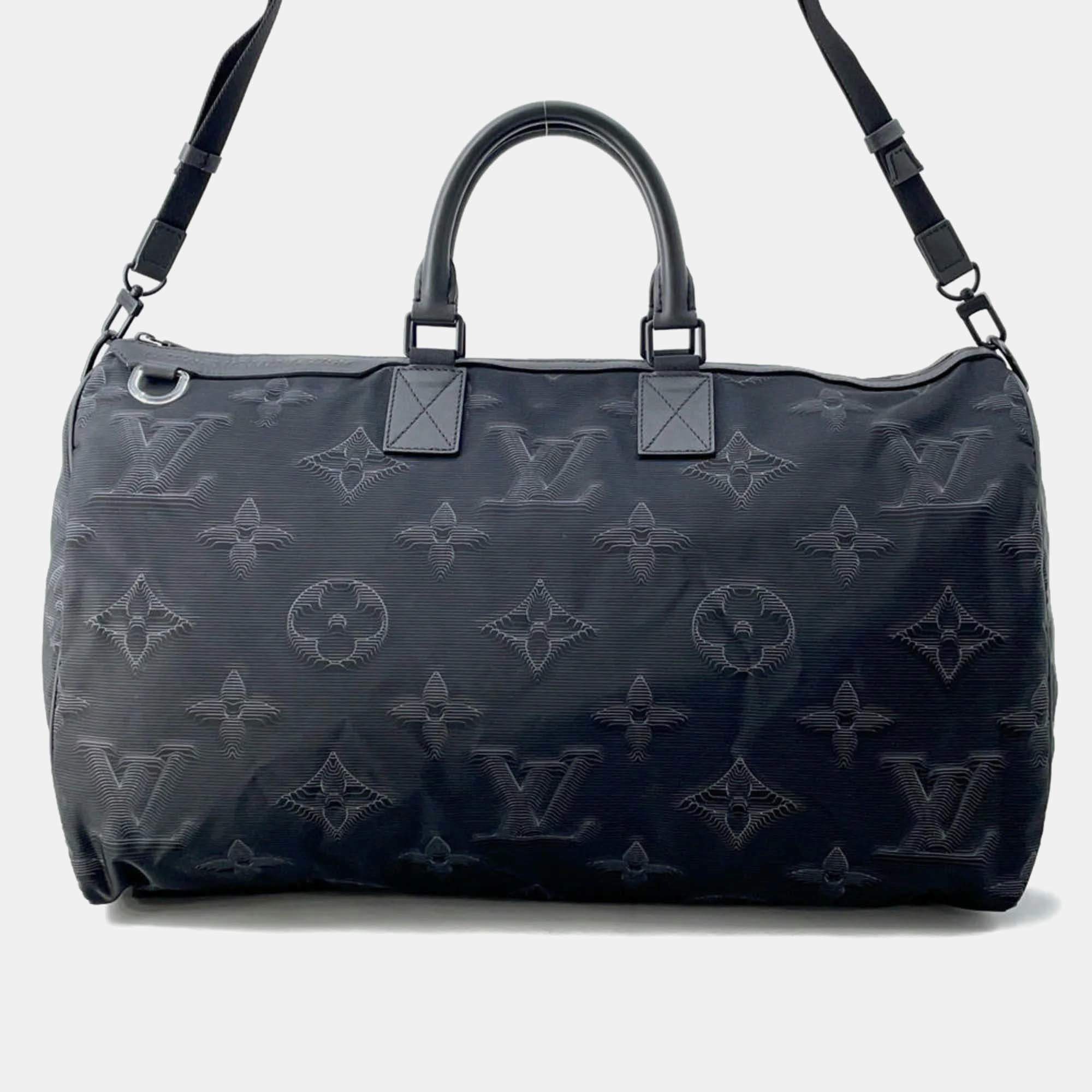 Louis Vuitton Keepall Bandouliere 50 Multicolor 3D Monogram Reversible Boston Bag