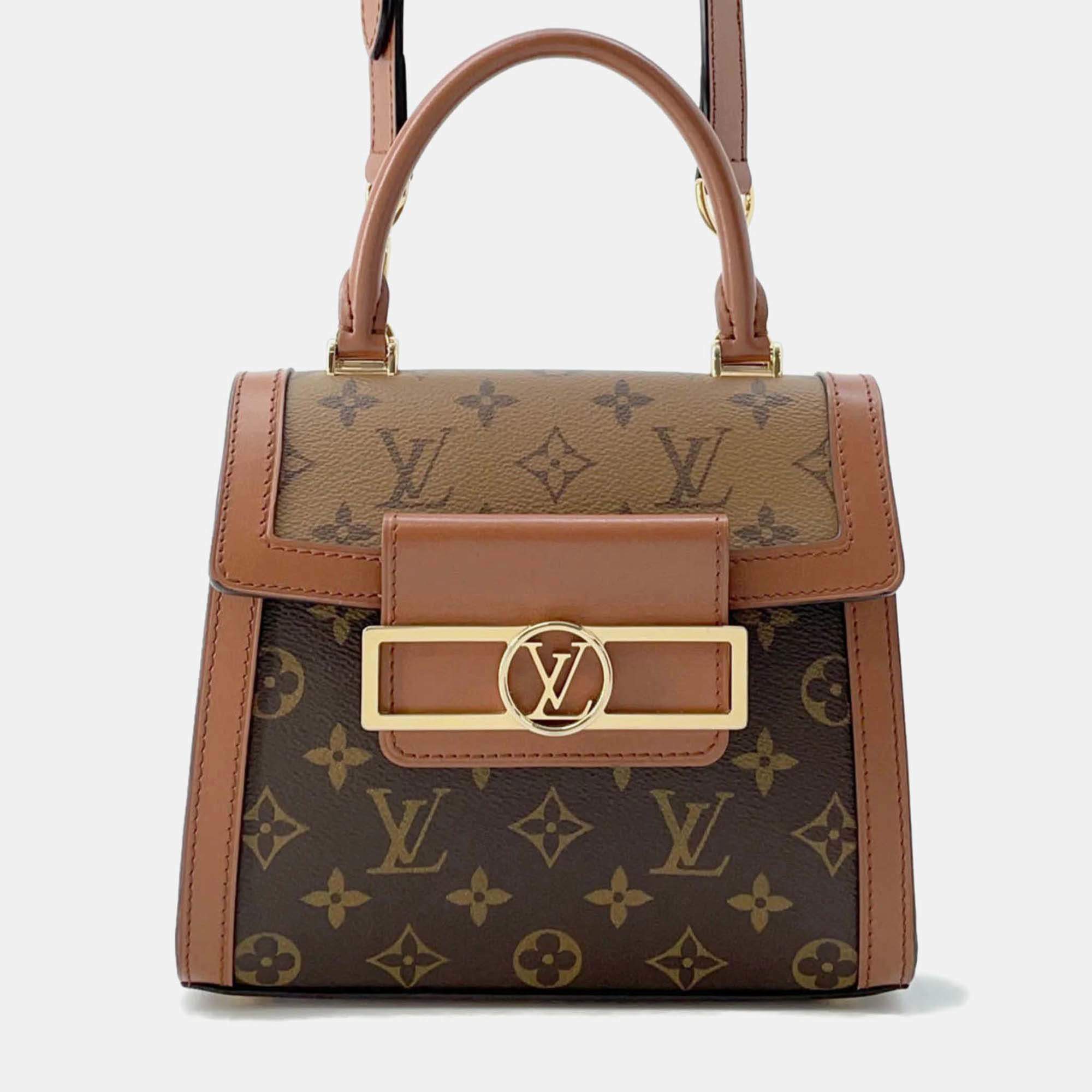 Louis Vuitton Dauphine Monogram Reverse Canvas Shoulder Bag