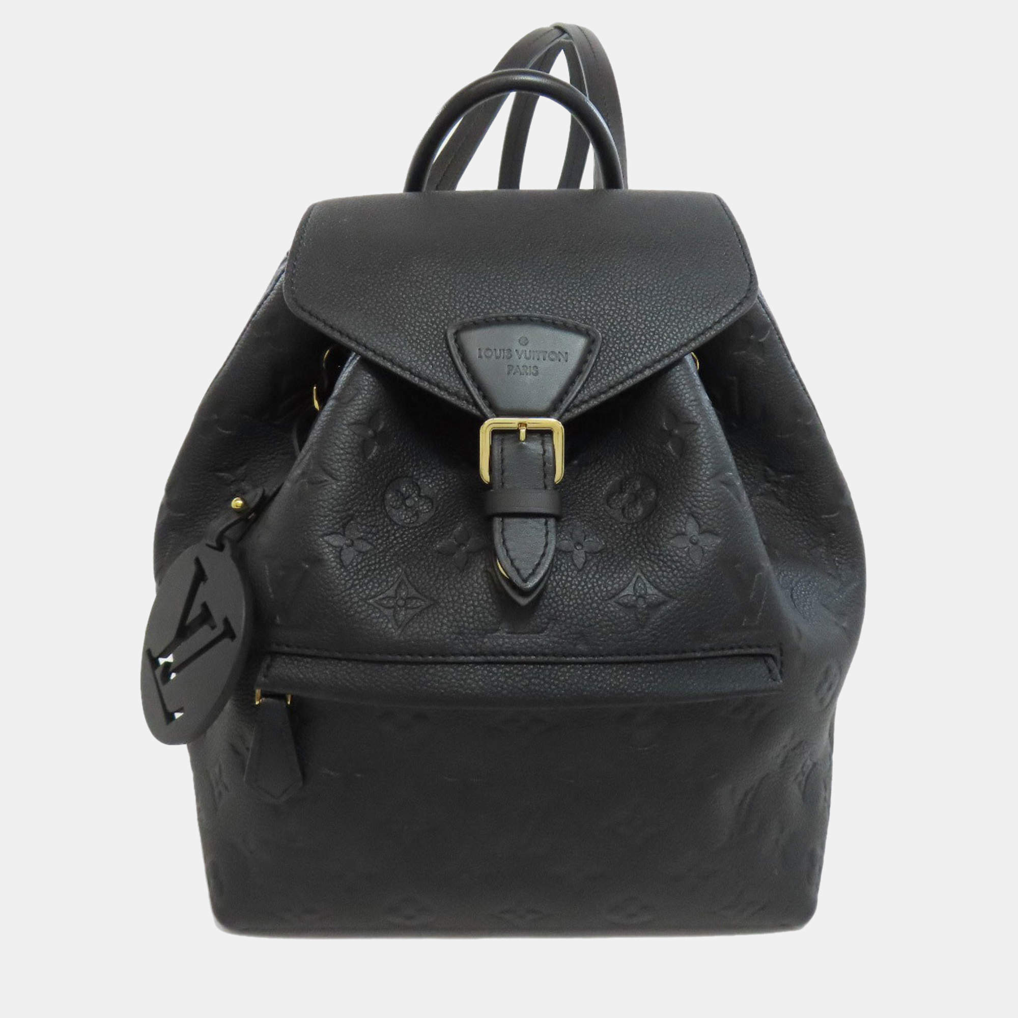 Louis Vuitton Montsouris PM Black Empreinte Backpack 

