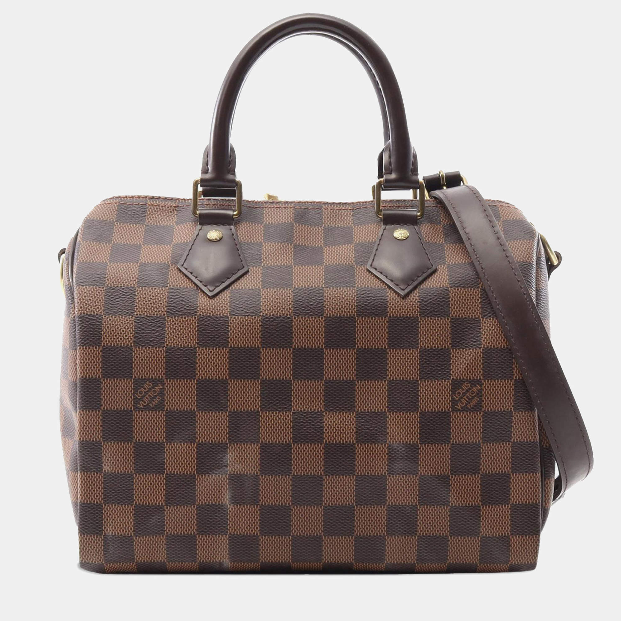 Louis Vuitton Brown Damier Ebene Speedy Bandouliere 25