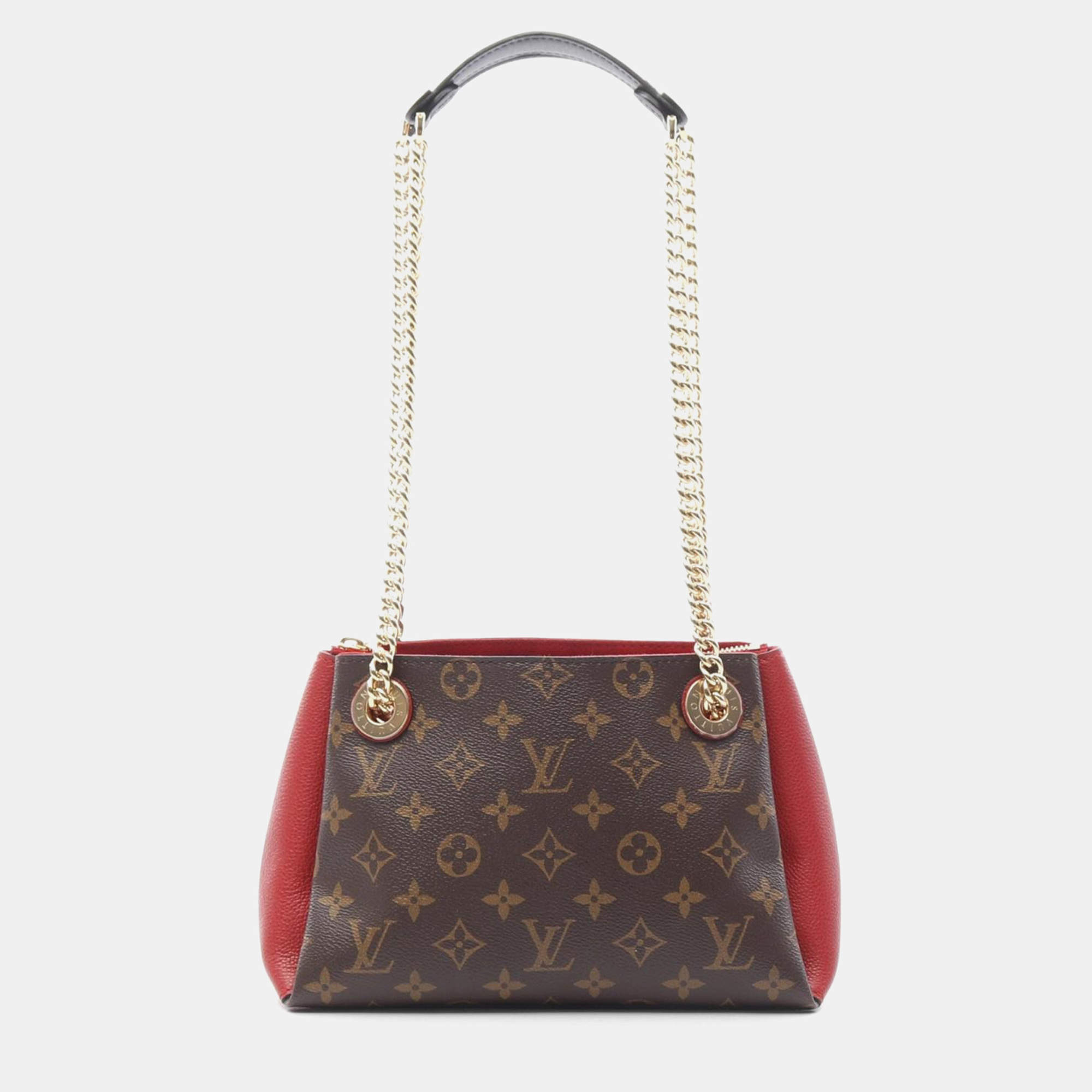 Pre Owned Louis Vuitton Surene BB Cerise Monogram Canvas Shoulder Bag