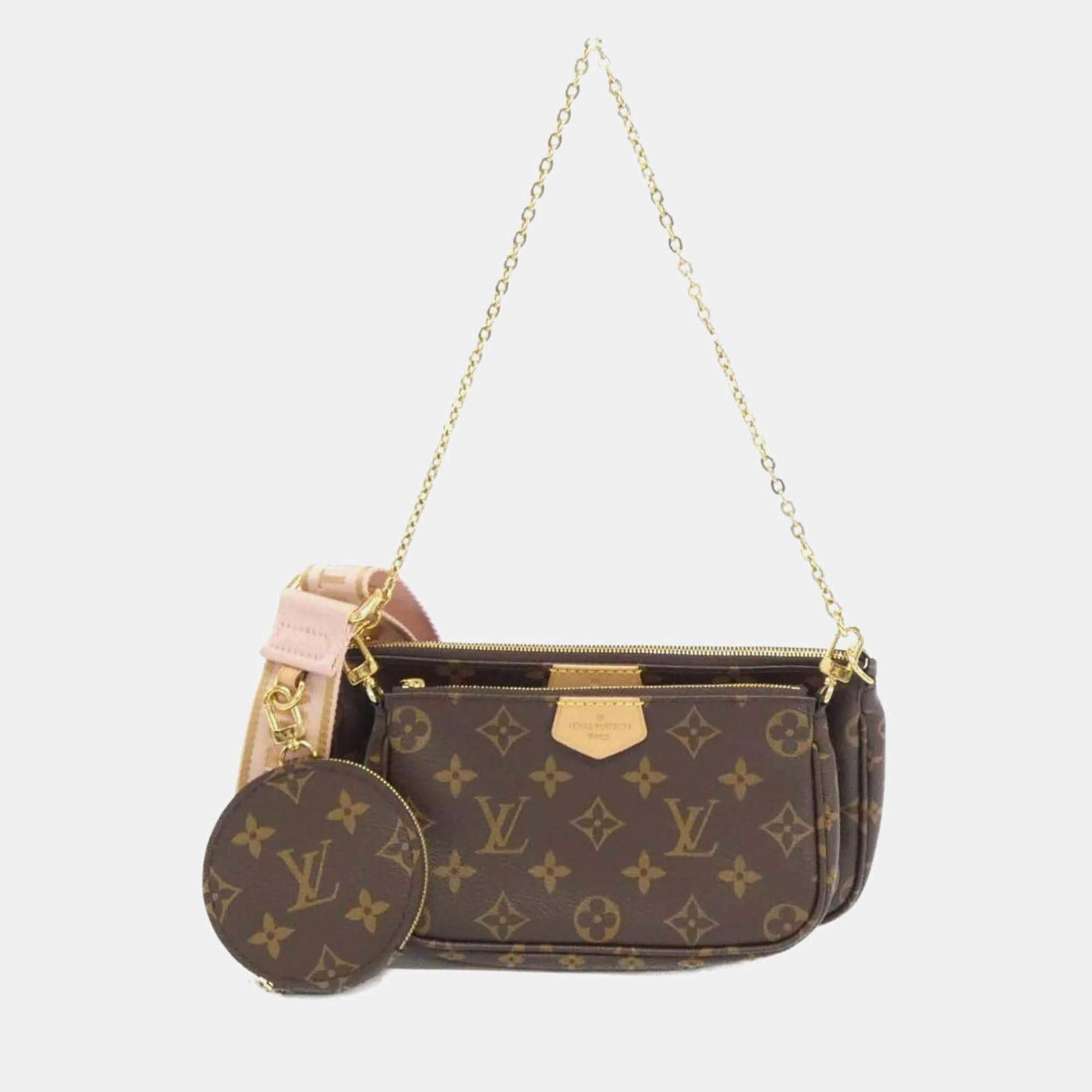 Pre Owned Louis Vuitton Multi Pochette Accessoires Monogram Canvas Shoulder Bag