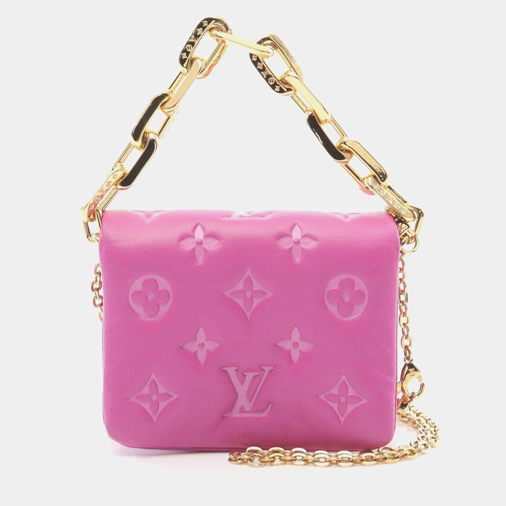 Louis Vuitton Coussin Pink Leather Shoulder Bag