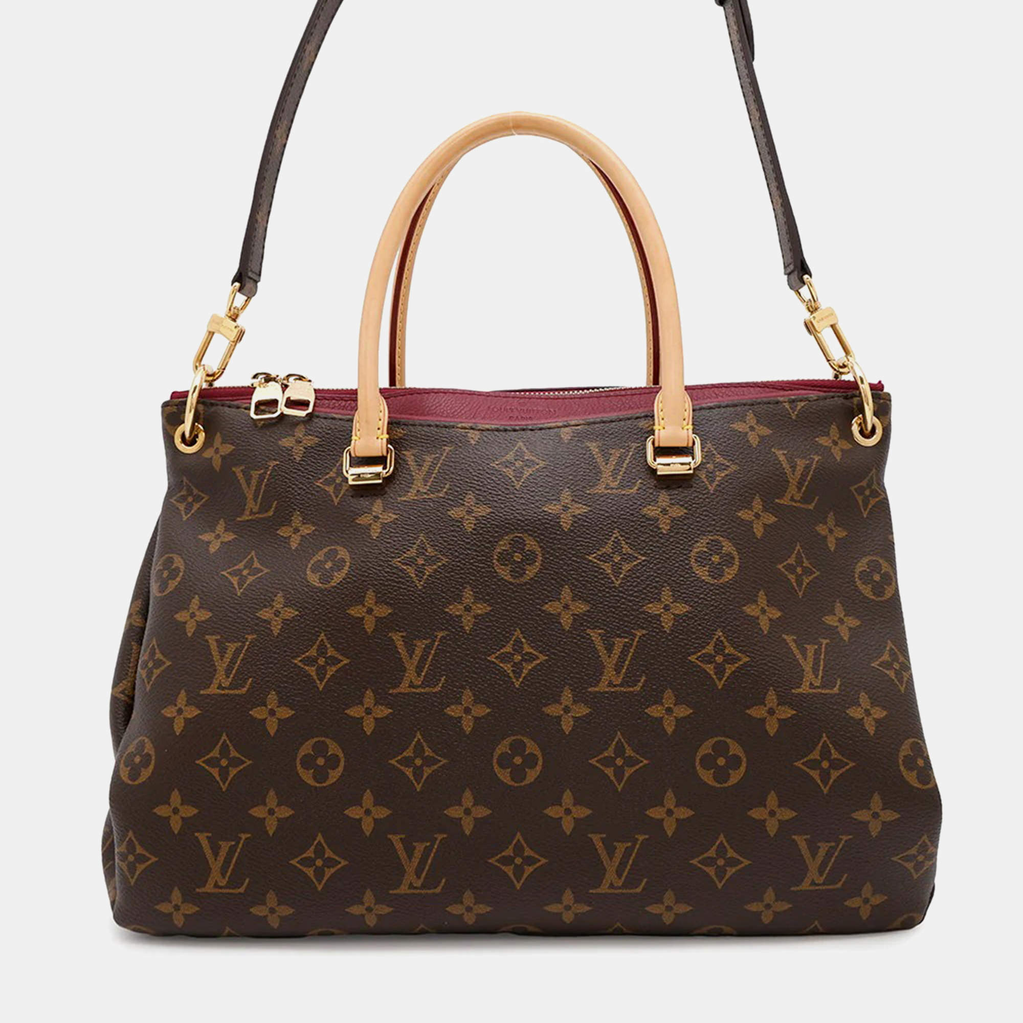  Louis Vuitton Pallas Aurore Monogram Satchel Bag