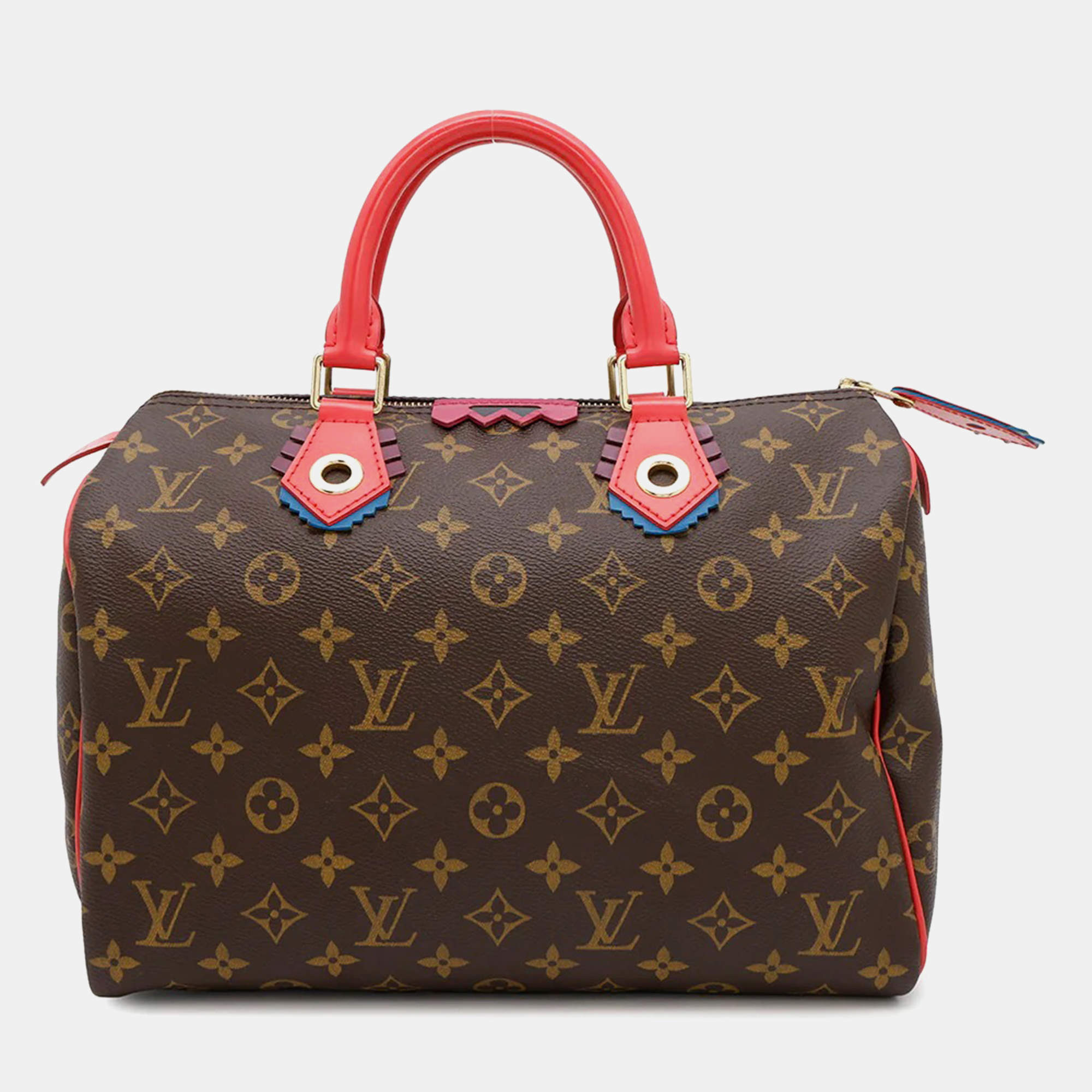 Louis Vuitton Totem Speedy 30 Flamingo Monogram Handbag