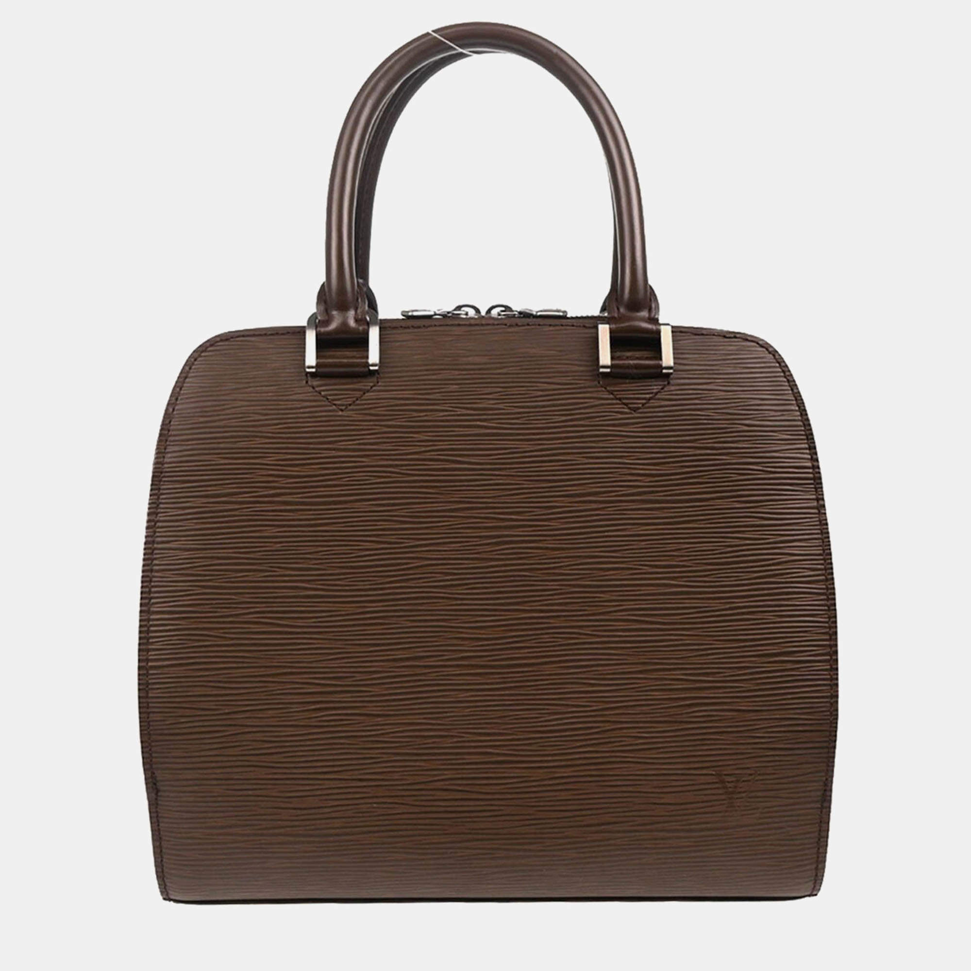 Pre Owned Louis Vuitton Brown Epi Pont Neuf Handbag