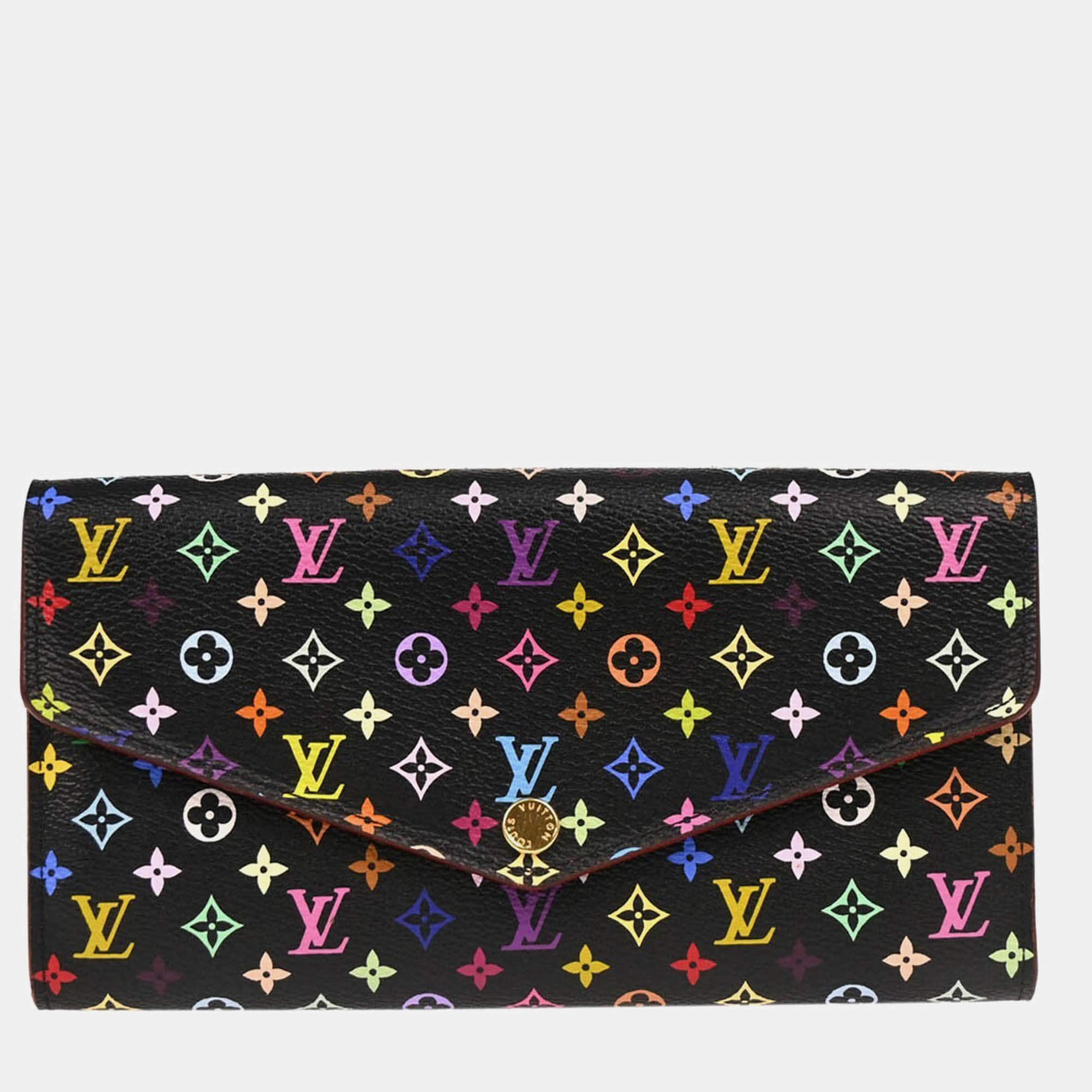 Louis Vuitton Black/Multicolor Portefeuille Sarah Wallet