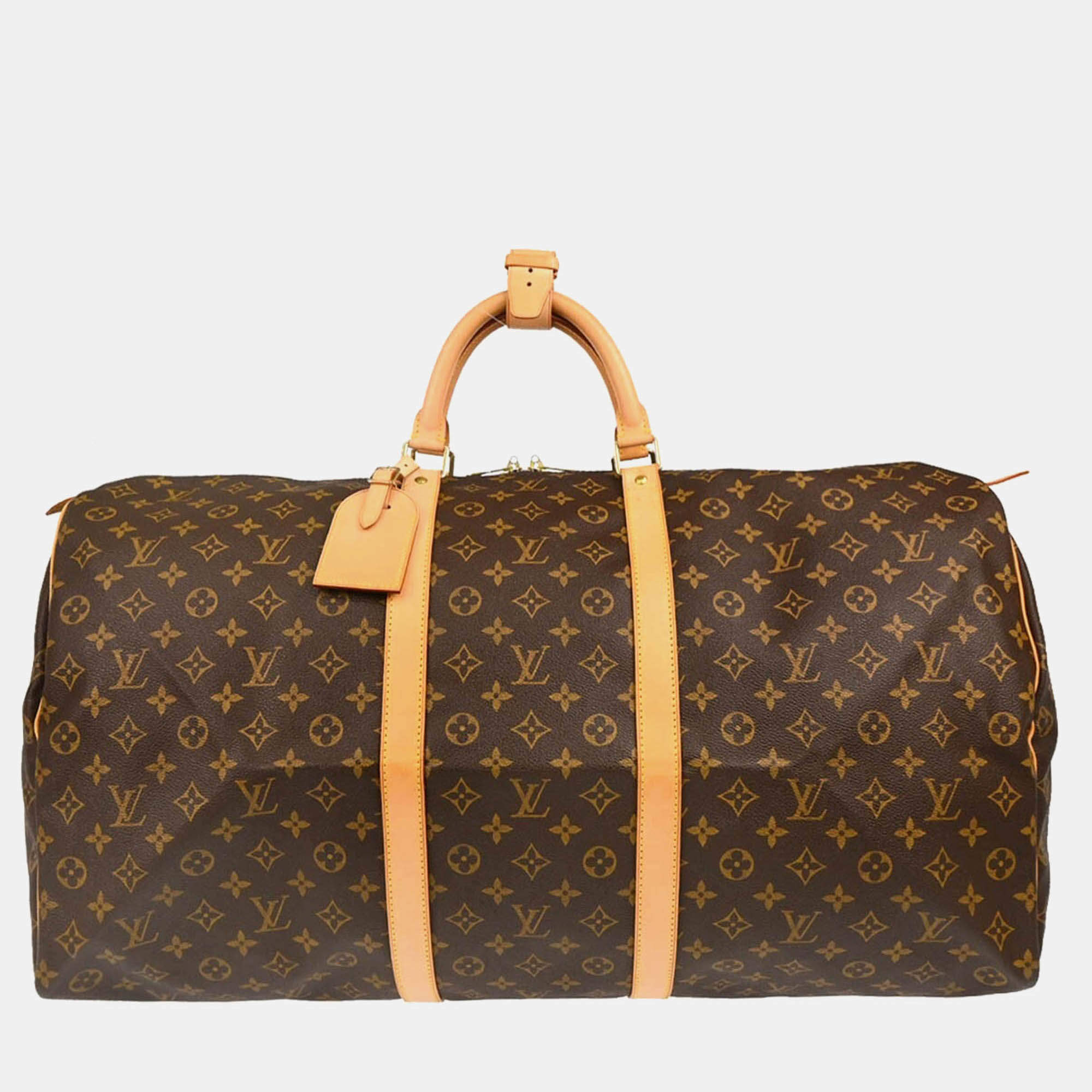 Louis Vuitton Keepall 60 Brown Monogram Canvas Travel Bag