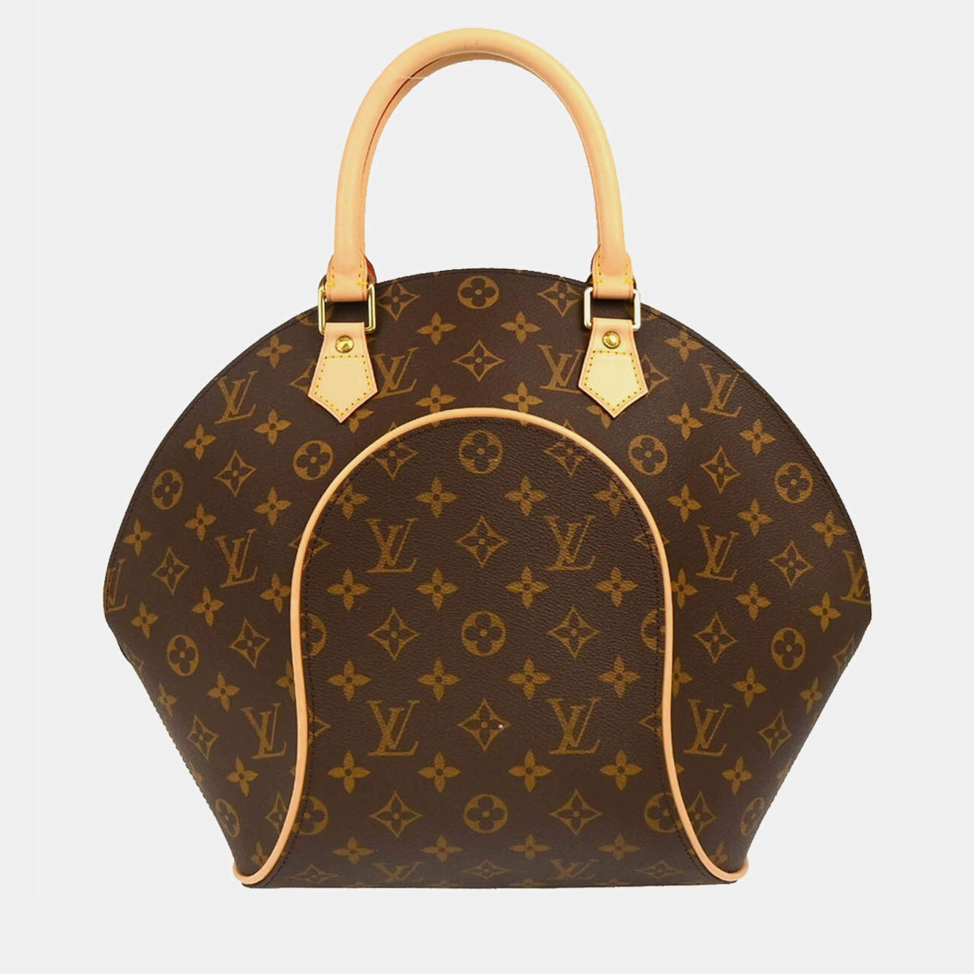 Pre Owned Louis Vuitton Ellipse MM Brown Monogram Canvas Top Handle Bag