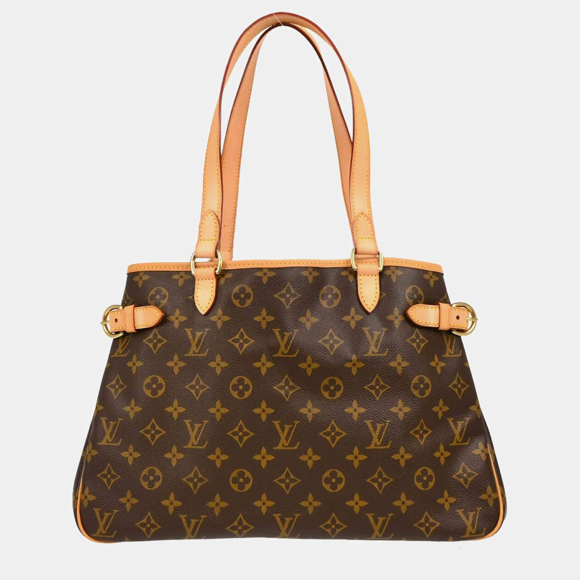 Pre Owned Louis Vuitton Batignolles Brown Monogram Horizontal Tote Bag