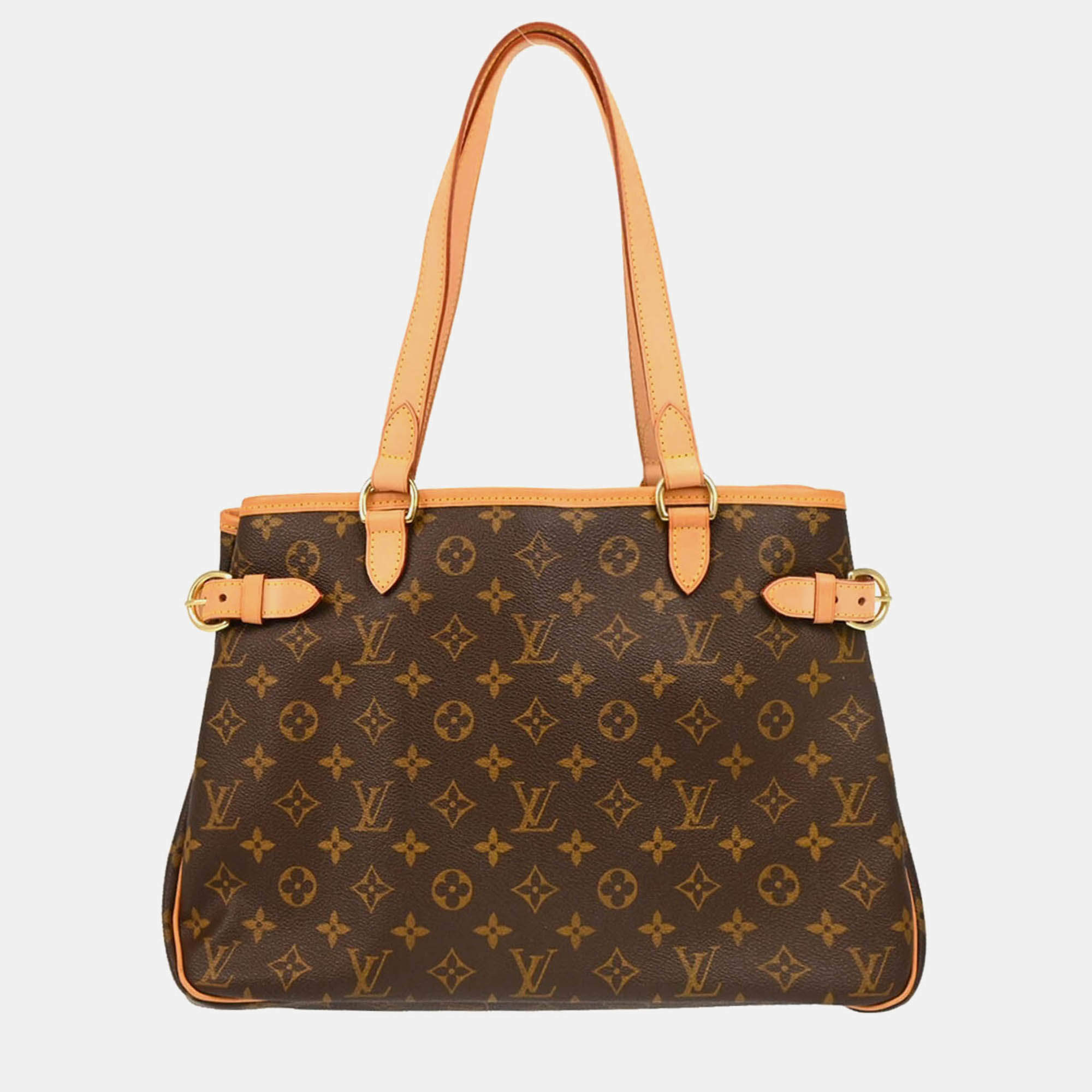 Pre Owned Louis Vuitton Batignolles Brown Monogram Horizontal Tote Bag