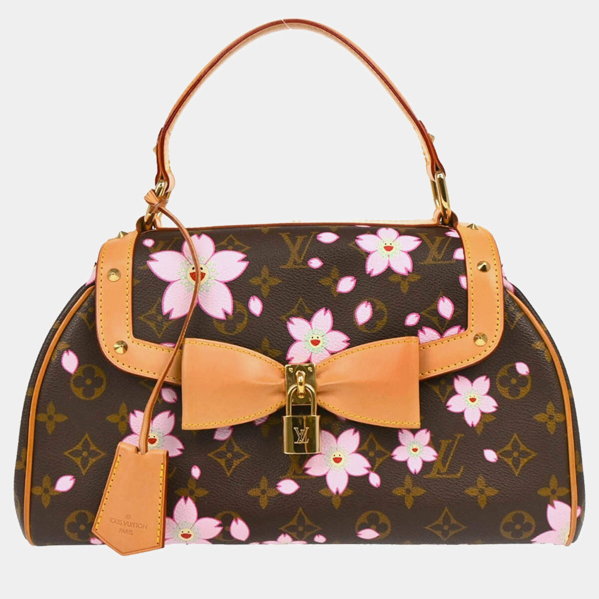 Louis Vuitton Sac Retro PM Monogram Cherry Blossom Canvas Top Handle Bag