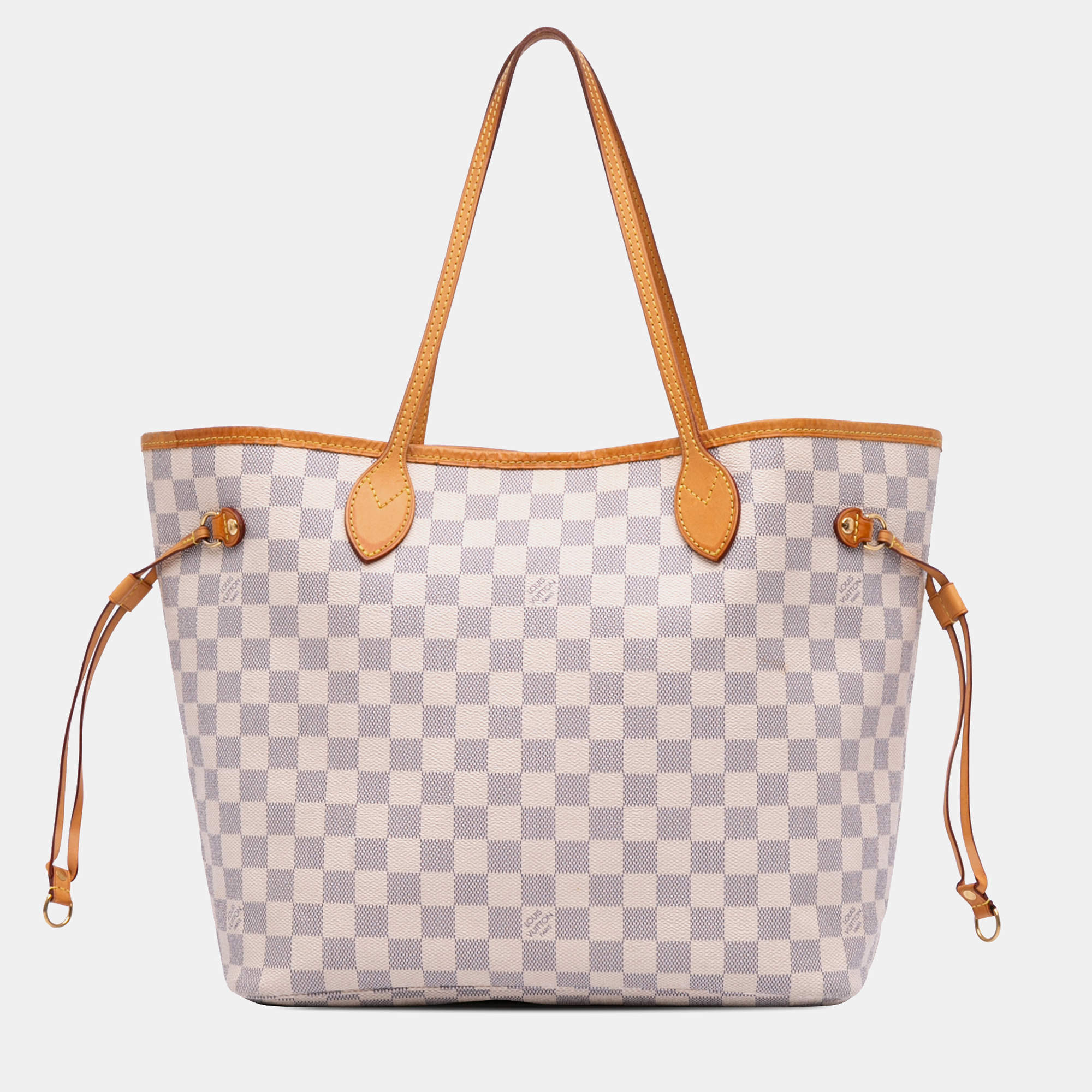 Louis Vuitton White Damier Azur Neverfull MM