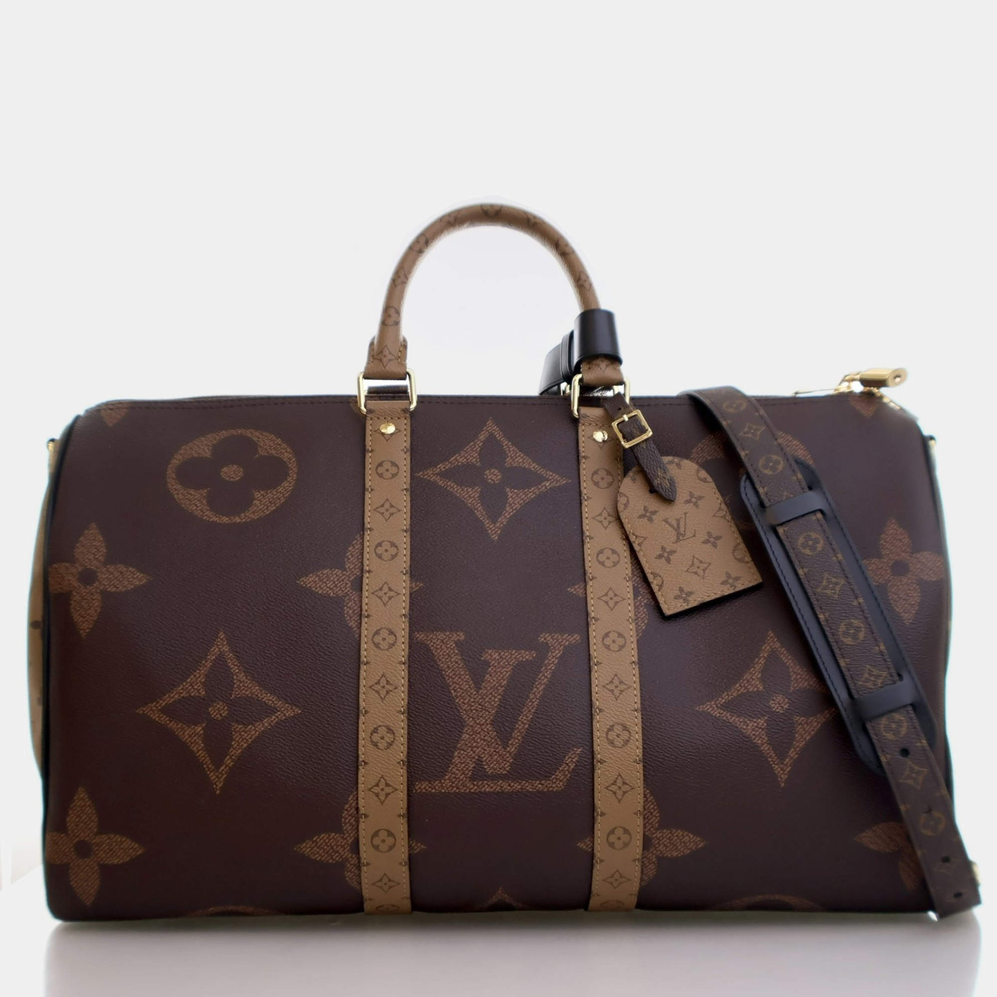 Louis Vuitton Monogram Giant Reverse Keepall Bandouliere 45