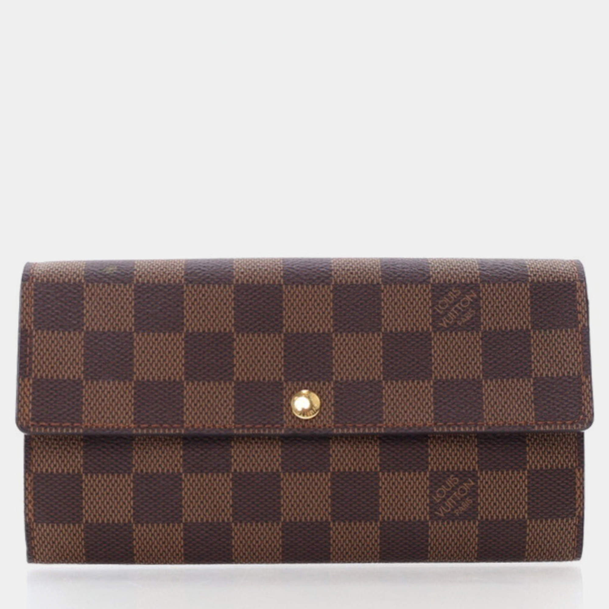 Louis Vuitton Damier Ebene Sarah Wallet