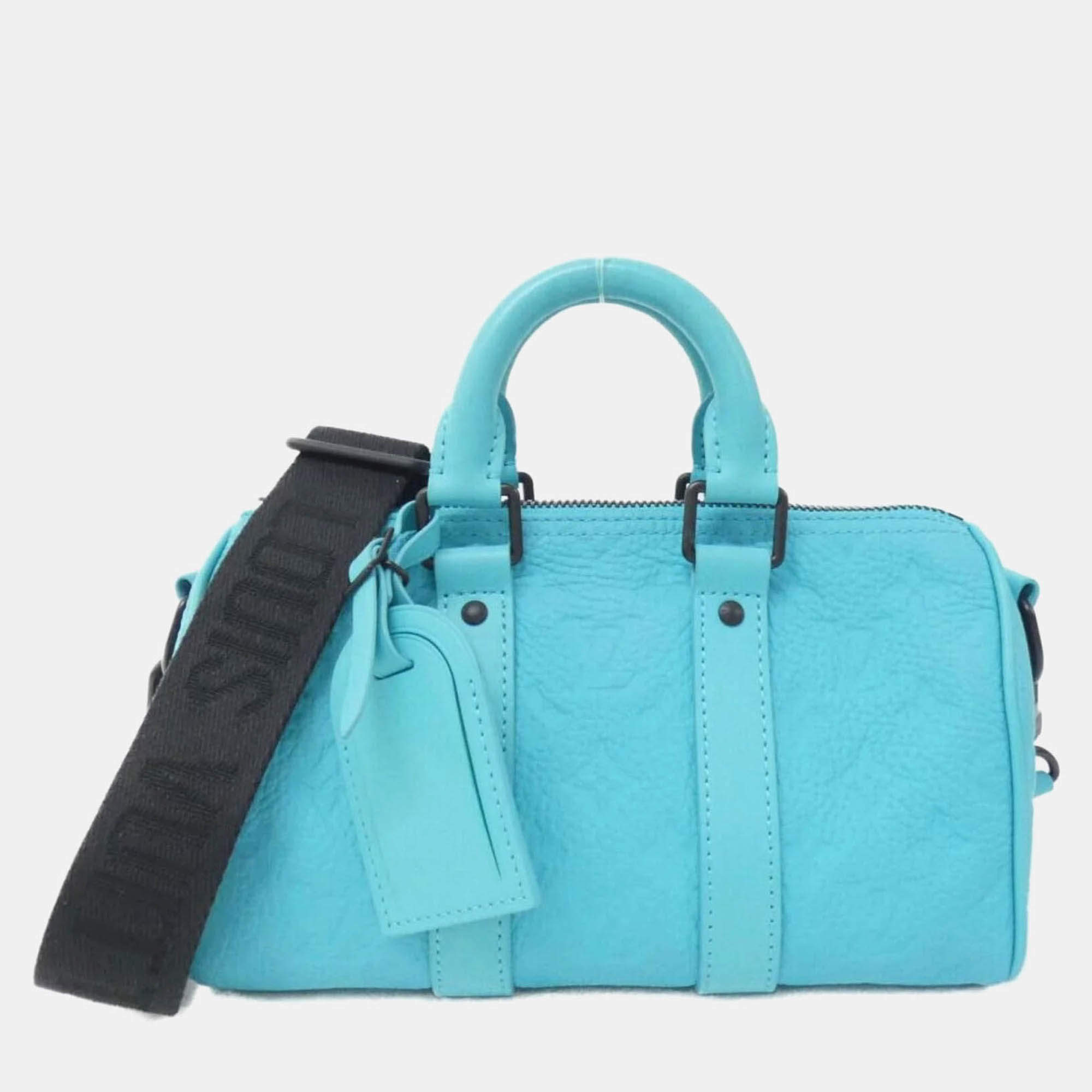 Louis Vuitton Taurillon Monogram Keepall Bandouliere  Boston Bag