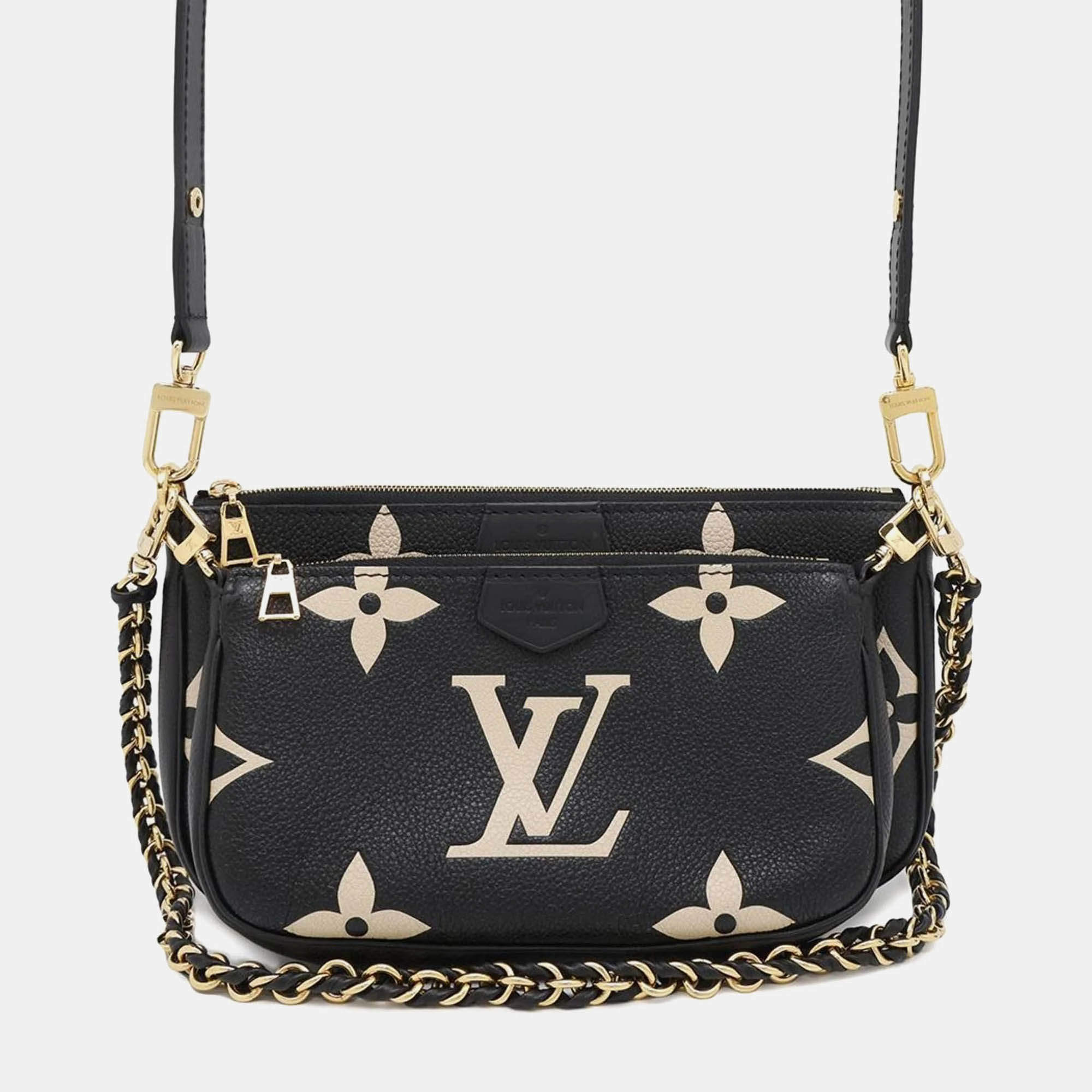 Louis Vuitton Shoulder Bag Monogram Empreinte Multi Pochette Accessoires Black