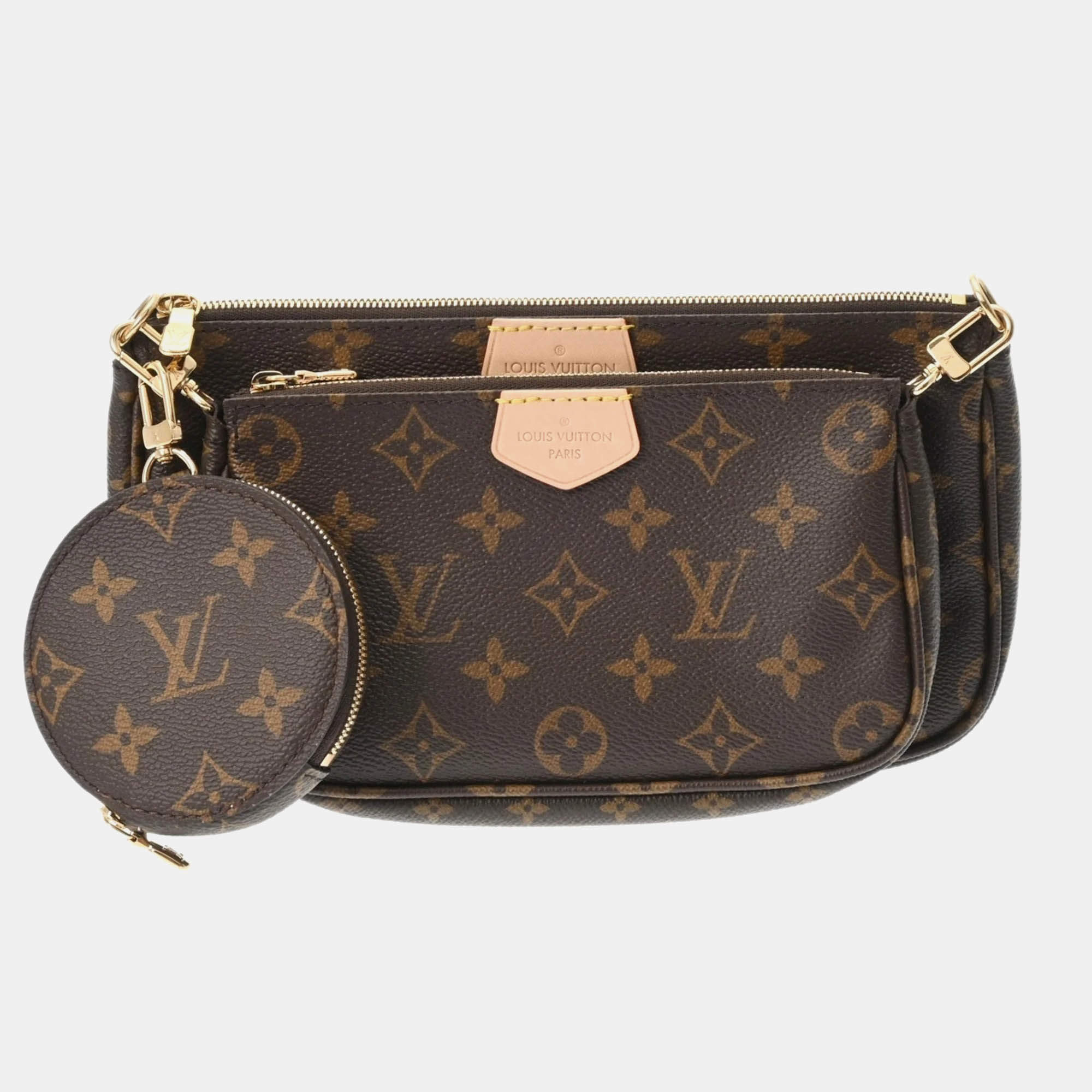 Louis Vuitton Monogram Multi Pochette Accessoires Rose Clair Canvas Shoulder Bag