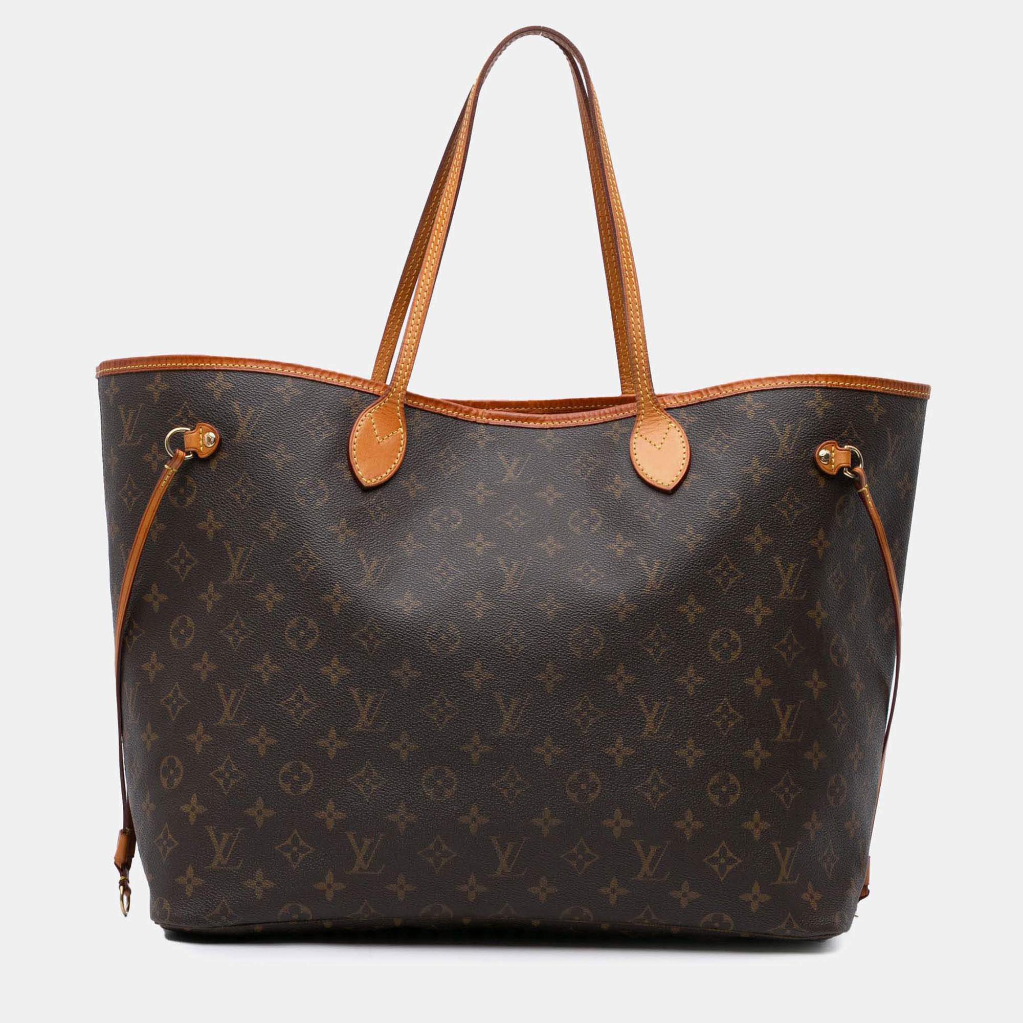 Louis Vuitton Brown Monogram Neverfull MM