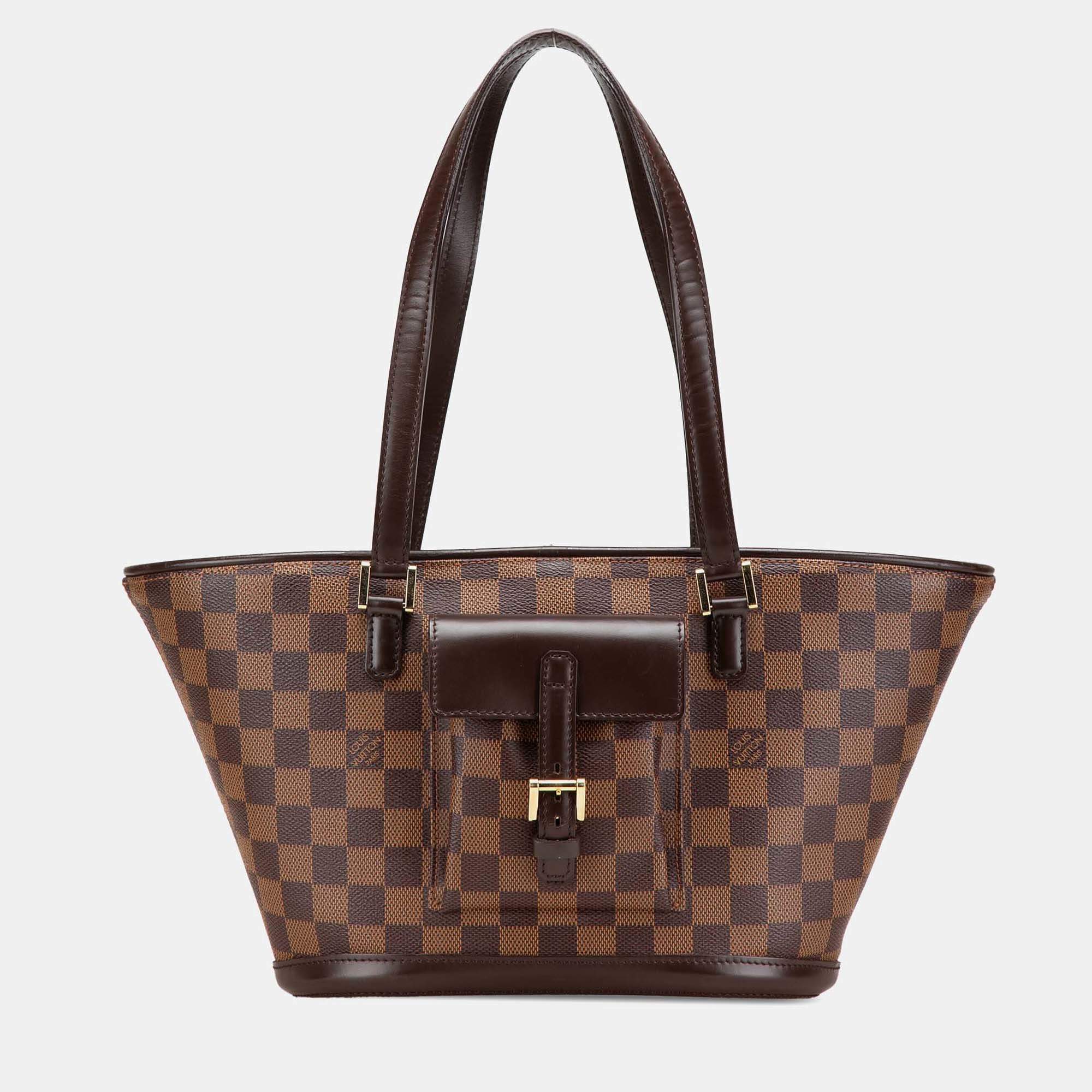 Louis Vuitton Brown Damier Ebene Manosque PM