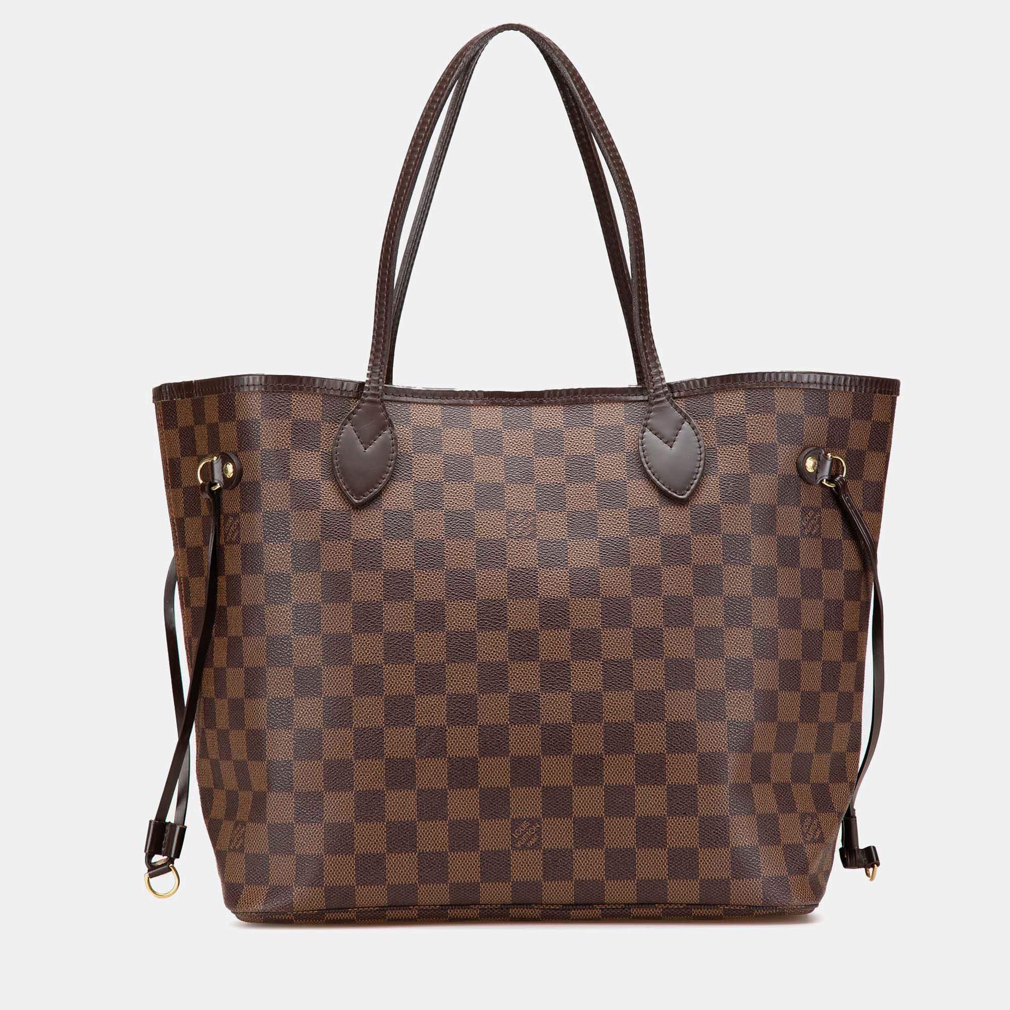 Louis Vuitton Brown Damier Ebene Neverfull MM
