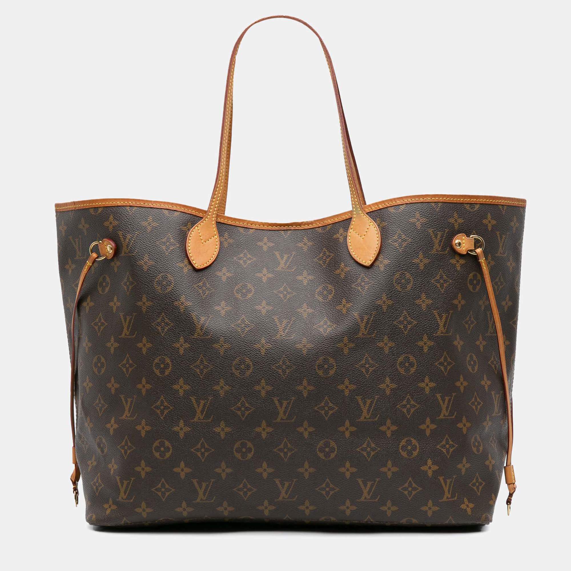 Louis Vuitton Brown Monogram Neverfull GM