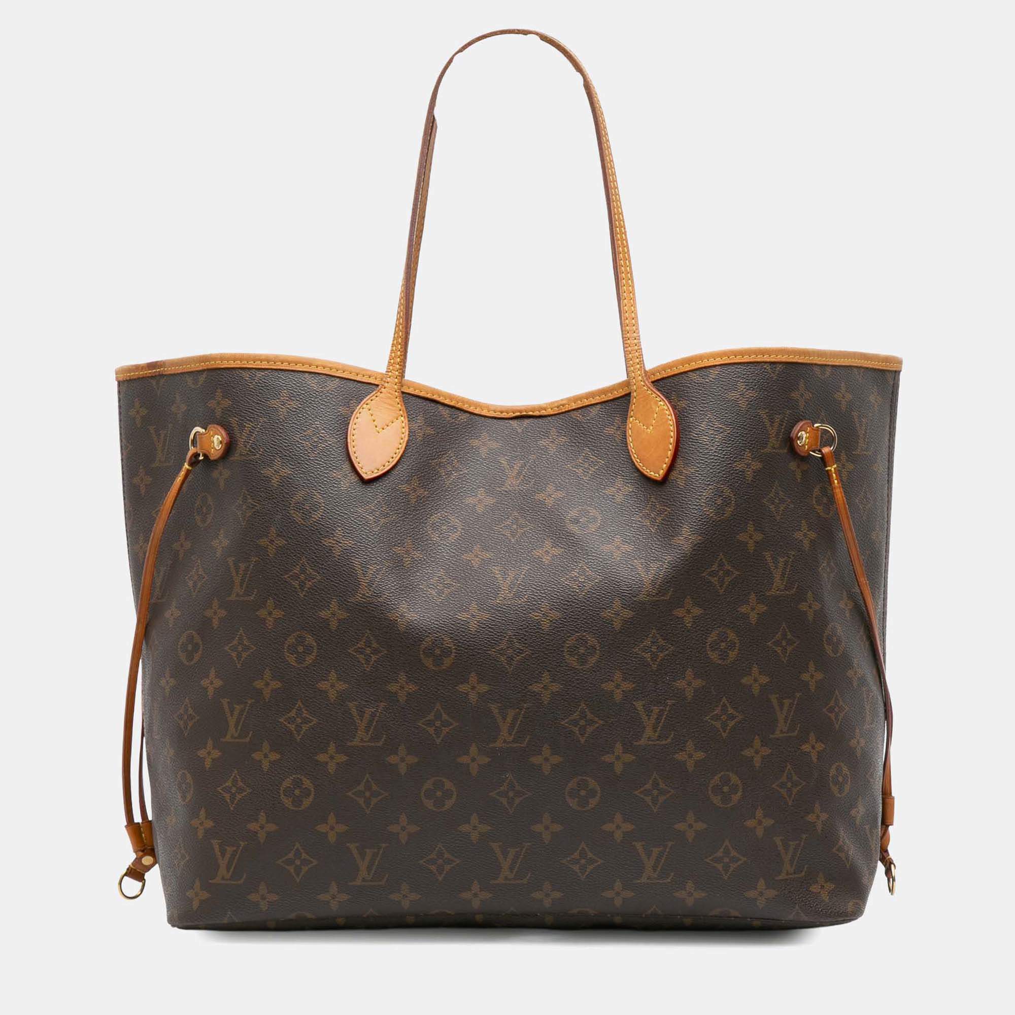 Louis Vuitton Brown Monogram Neverfull GM