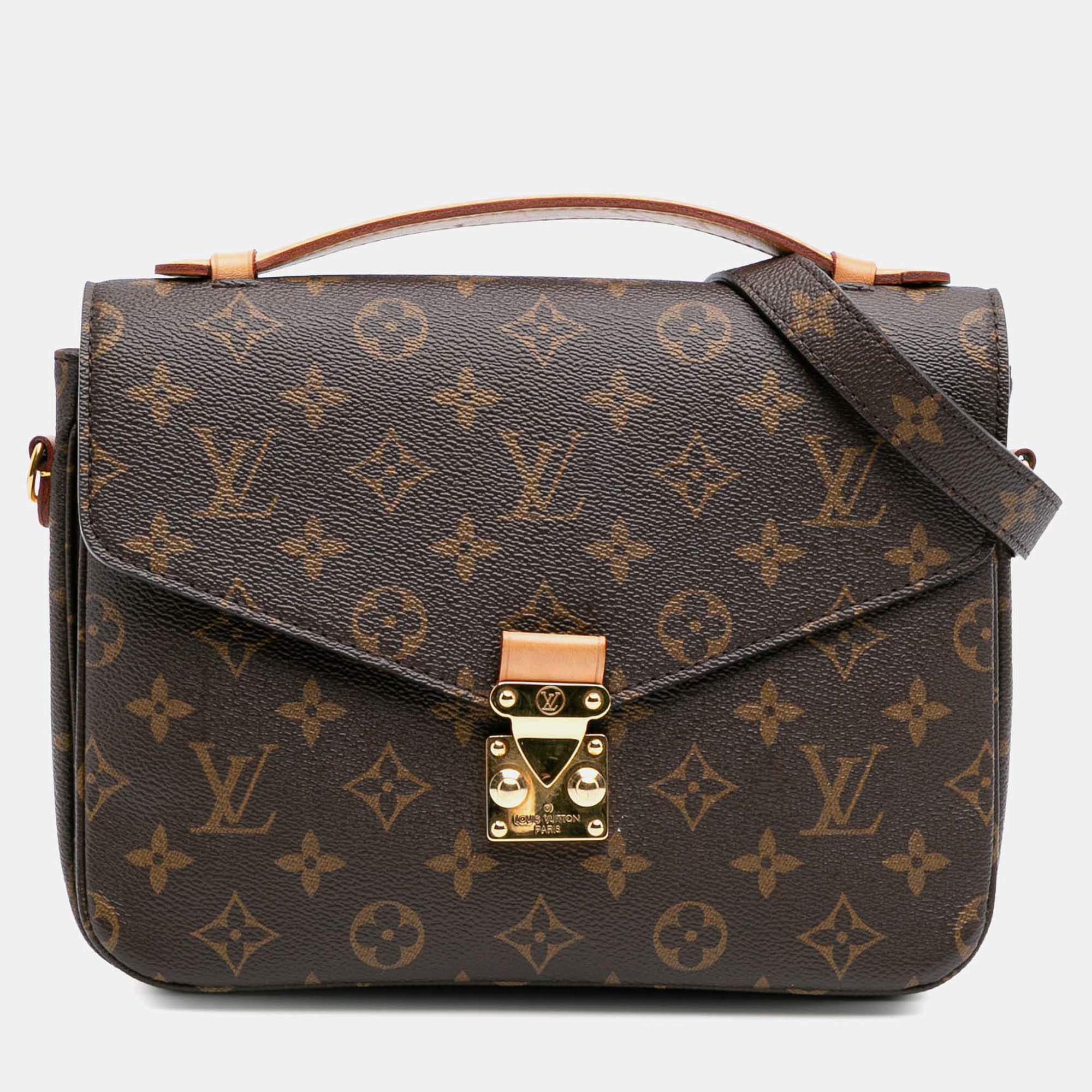 Louis Vuitton Brown Monogram Pochette Metis