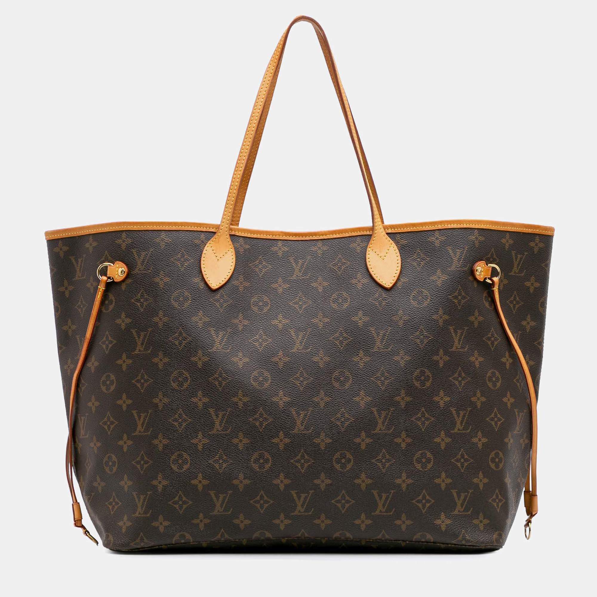 Louis Vuitton Brown Monogram Neverfull GM