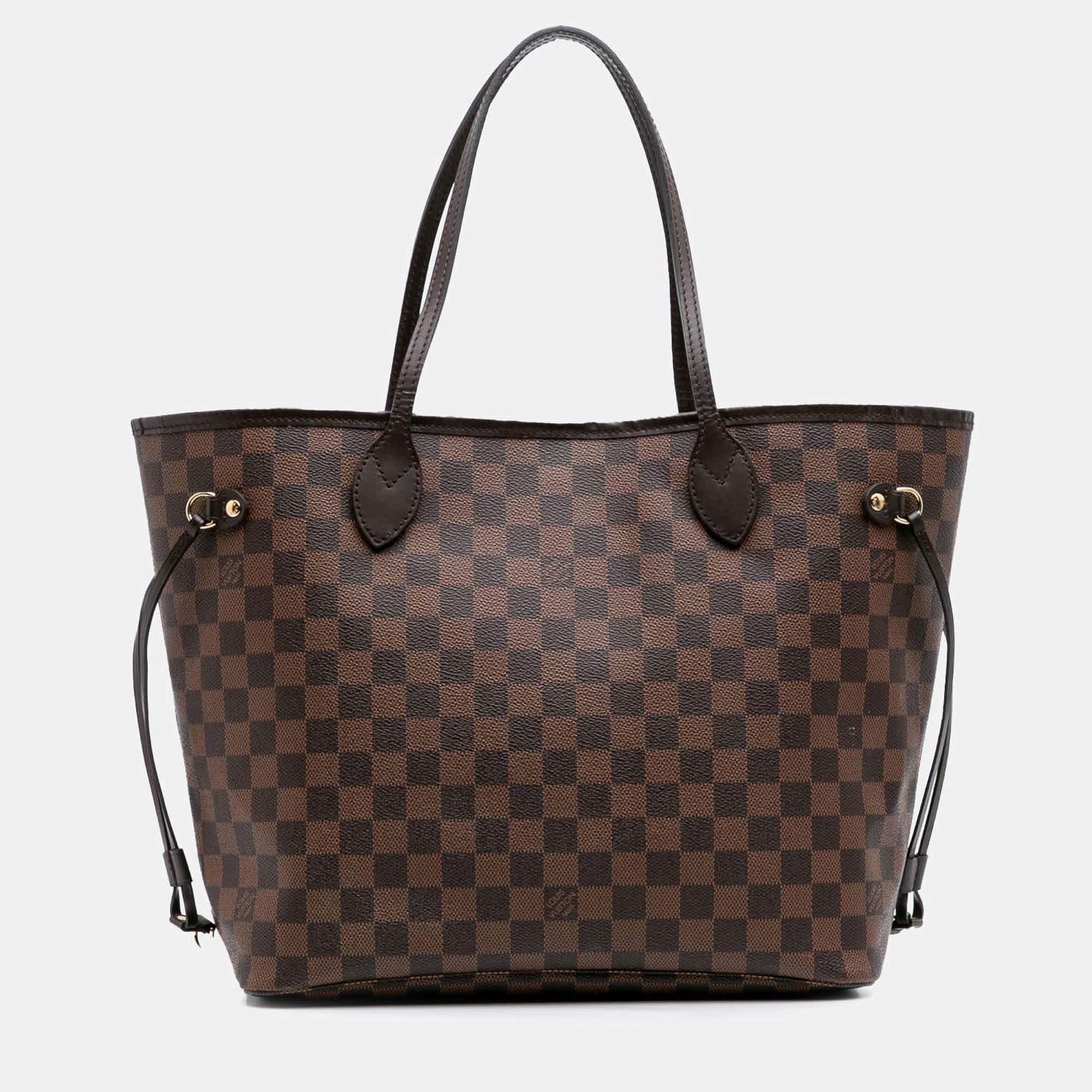 Louis Vuitton Brown Damier Ebene Neverfull MM