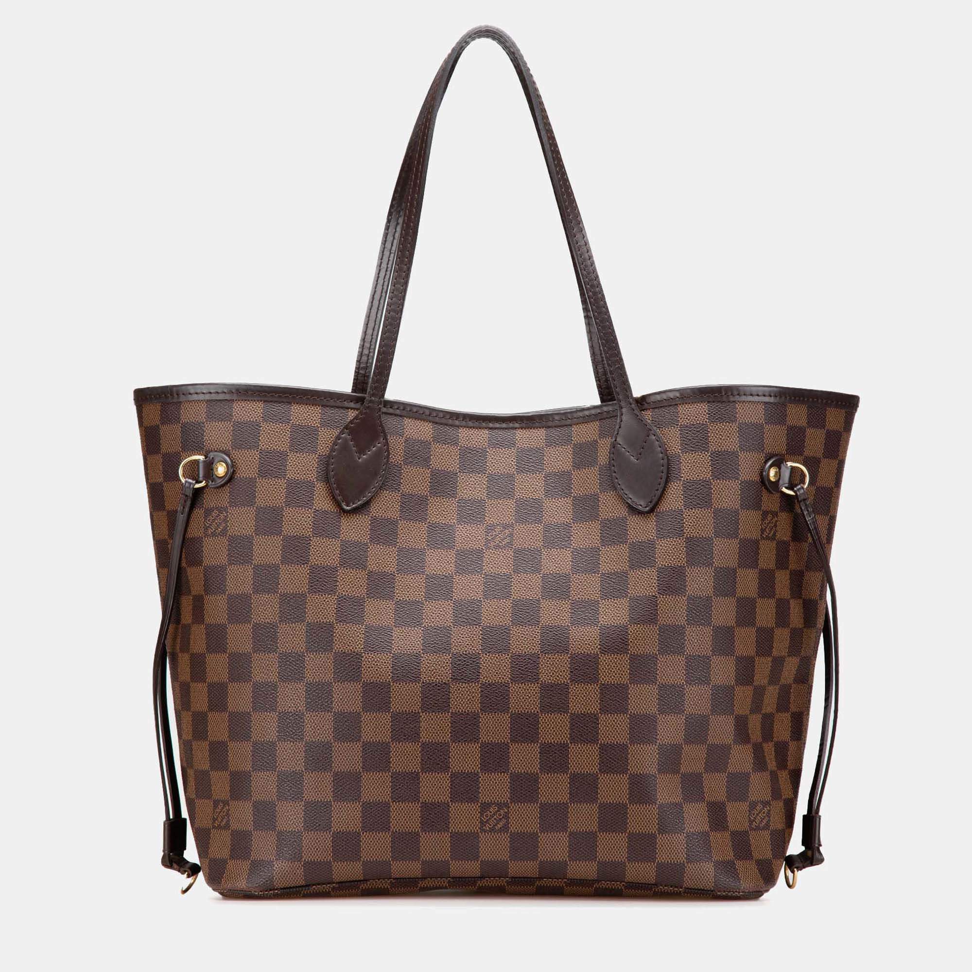 Louis Vuitton Brown Damier Ebene Neverfull MM