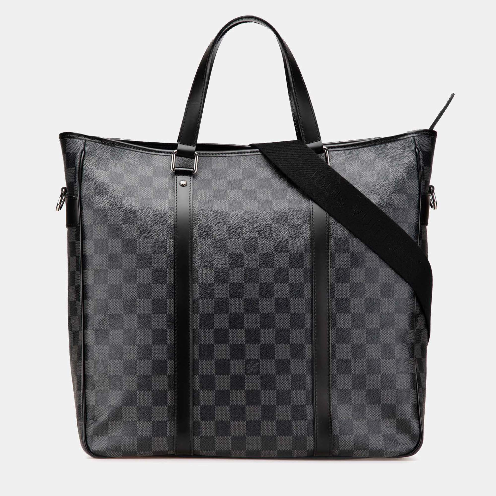 Louis Vuitton Black Damier Graphite Tadao Bag PM