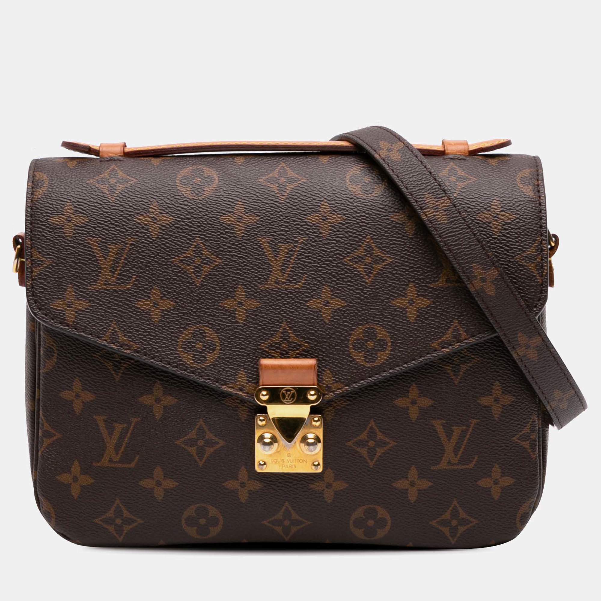 Louis Vuitton Brown Monogram Pochette Metis