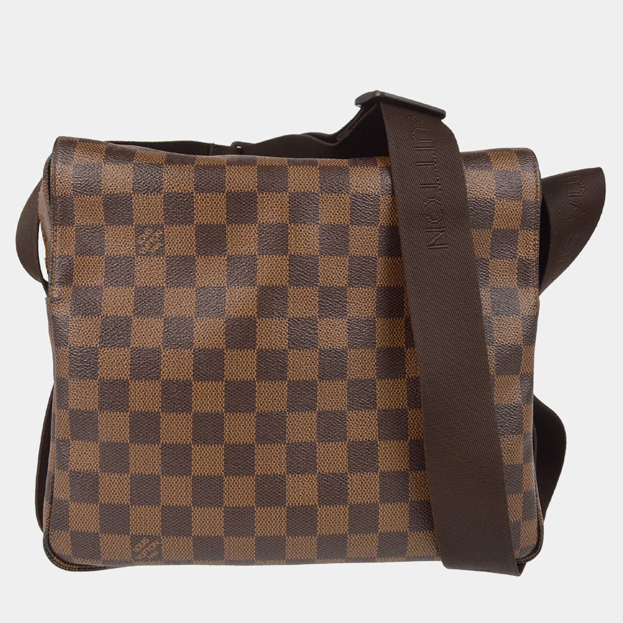 Louis Vuitton Naviglio Damier Ebene Canvas Shoulder Bag