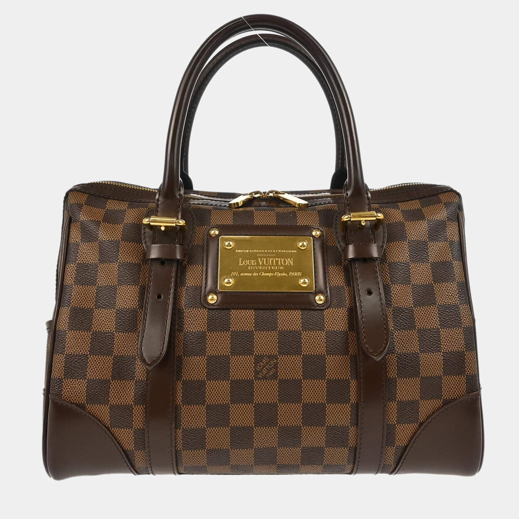 Louis Vuitton Berkeley Damier Ebene Canvas Handbag