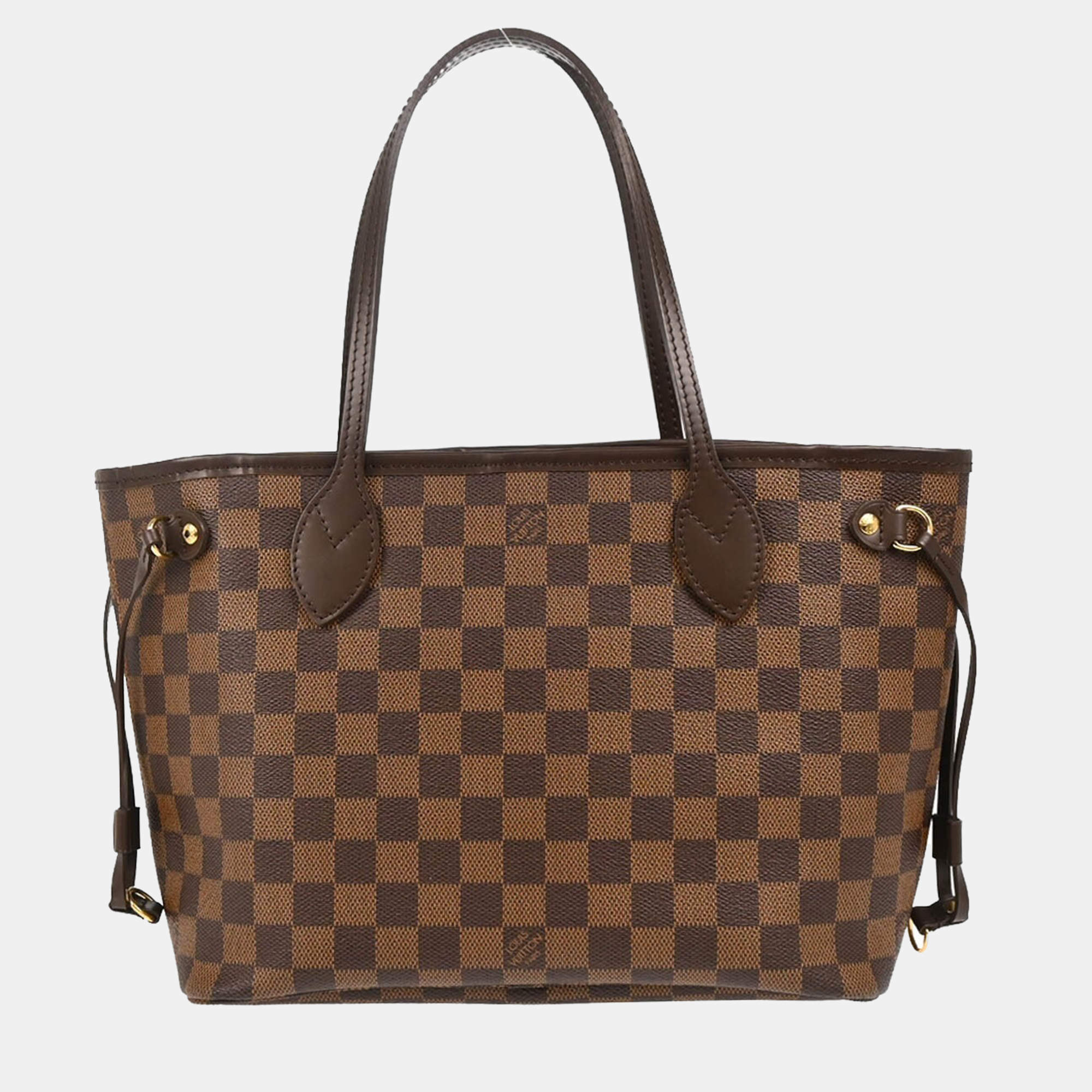 Louis Vuitton Neverfull PM Damier Ebene Canvas Tote Bag