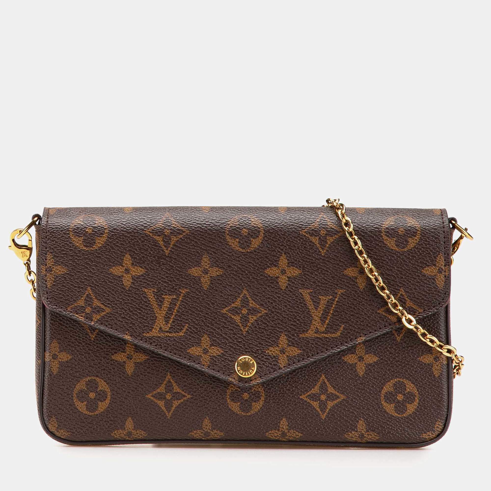 Louis Vuitton Brown Monogram Pochette Felicie