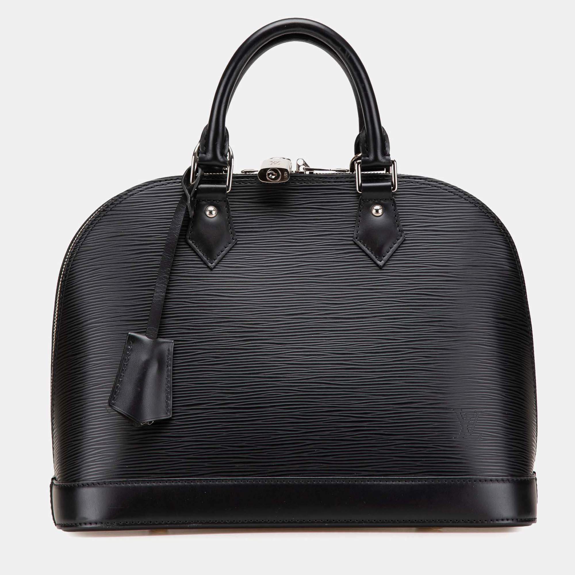 Louis Vuitton Black Epi Alma PM