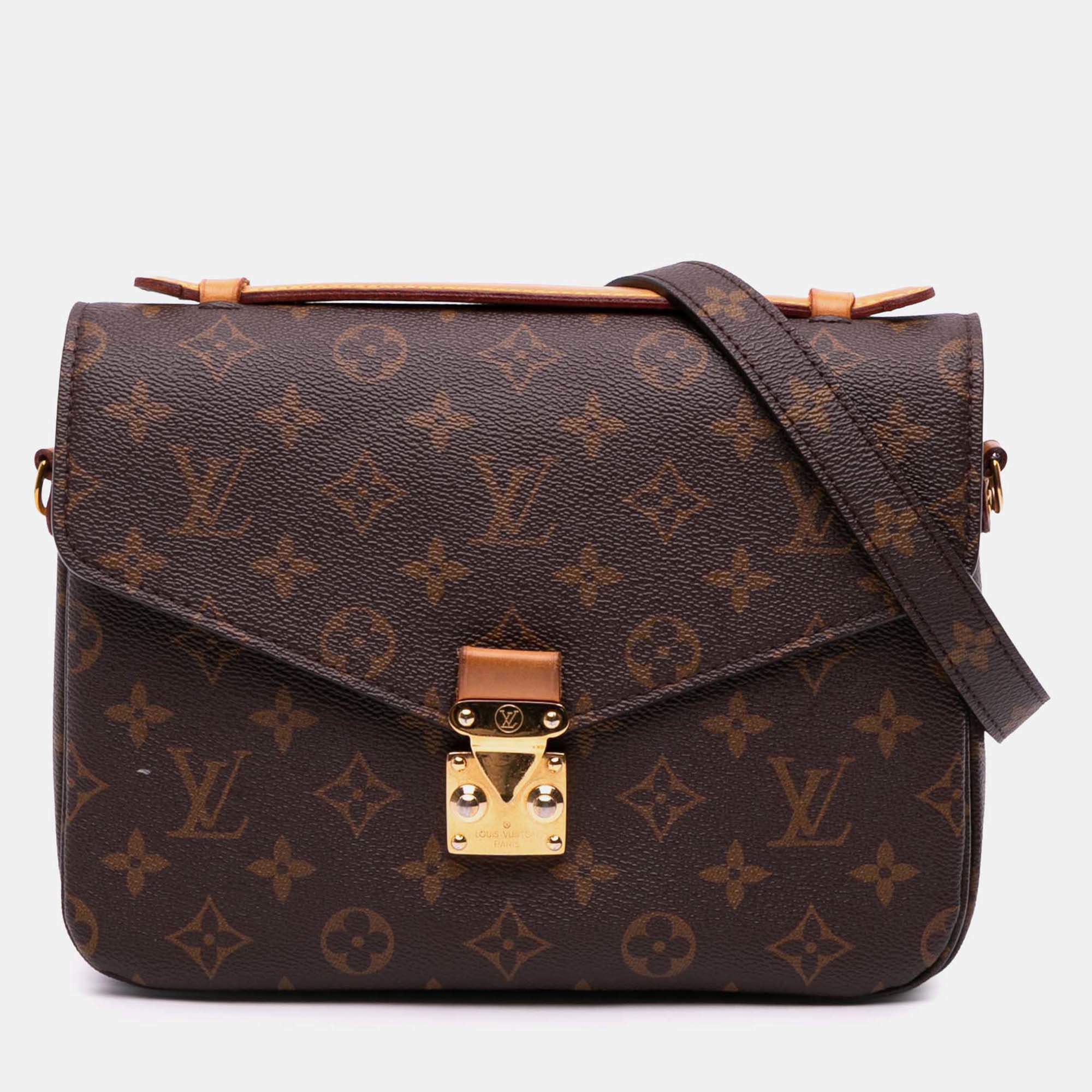 Louis Vuitton Brown Monogram Pochette Metis