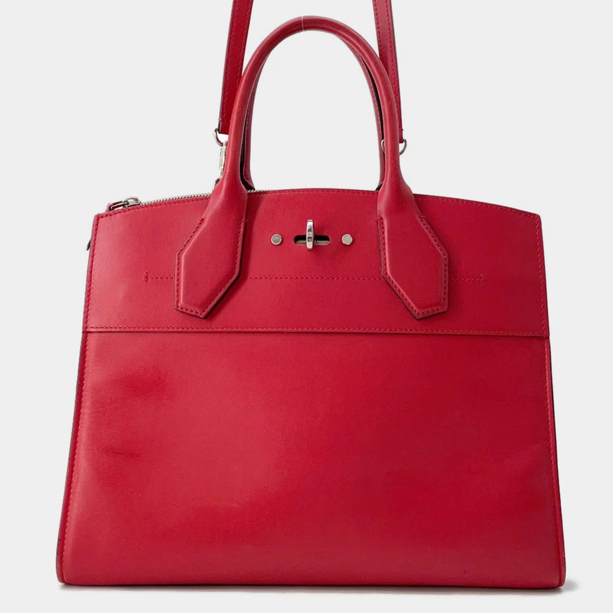 Louis Vuitton City Steamer Ruby Leather Size Mm