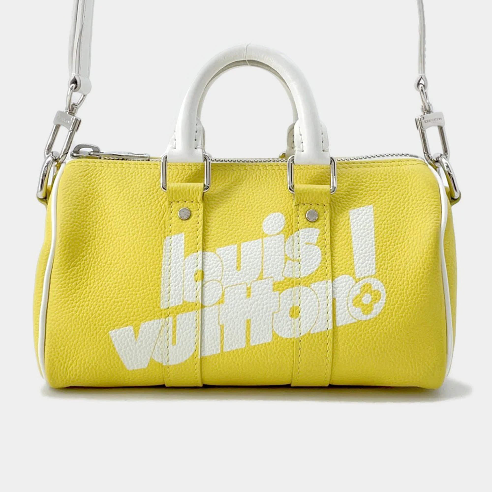 Louis Vuitton Everyday Lv Keepall Yellow Leather Size Xs