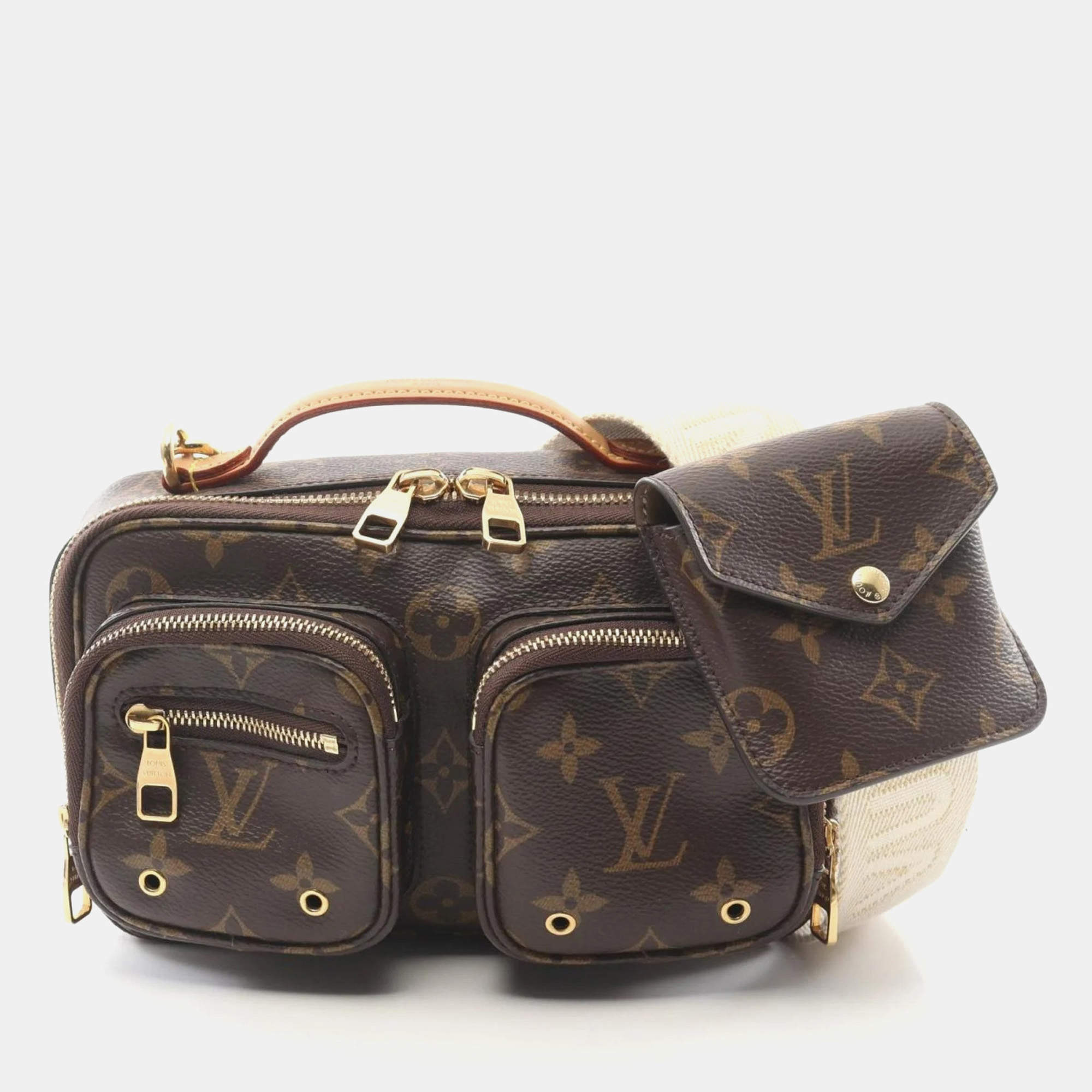 Louis Vuitton Utility Brown Monogram Canvas Crossbody Bag
