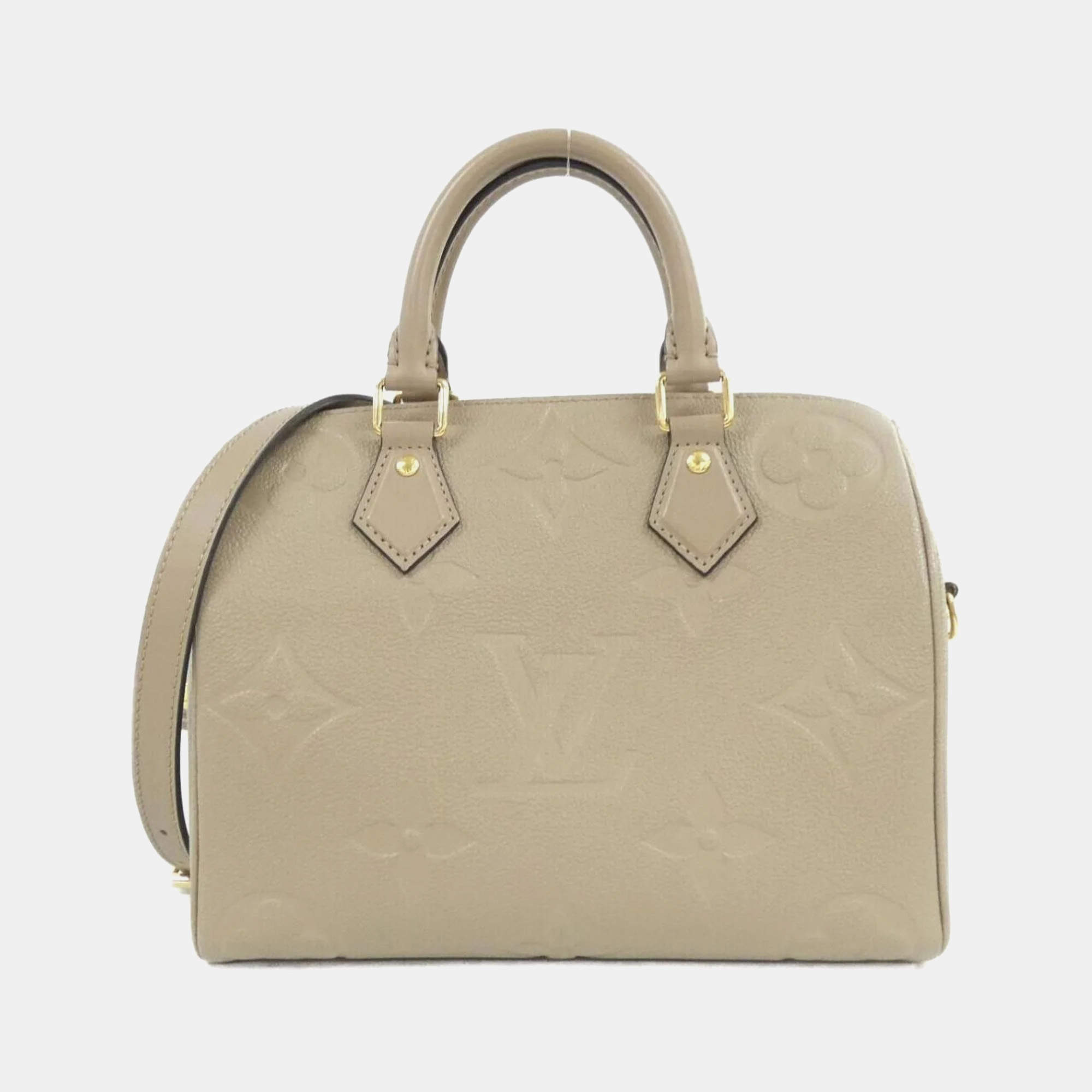 Louis Vuitton Monogram Empreinte Speedy Bandouliere 25Cm Boston Bag