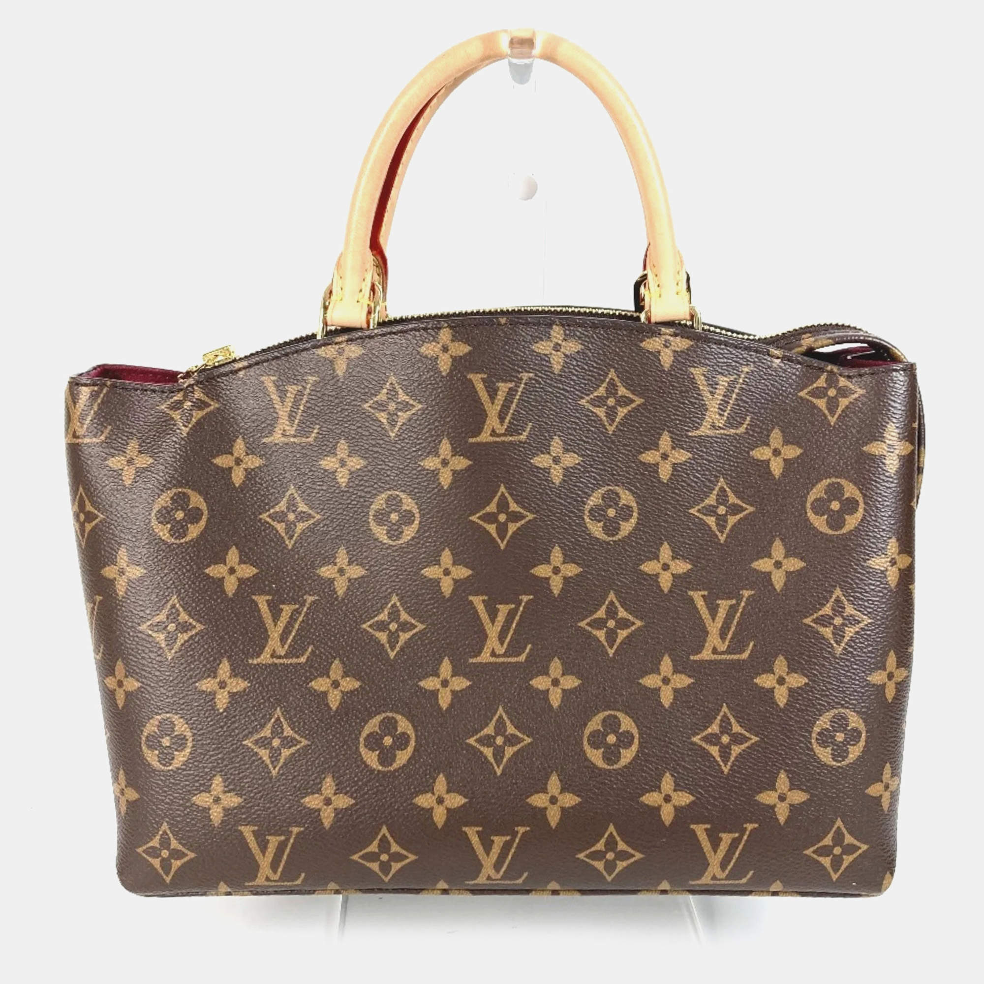 Louis Vuitton Monogram Petit Palais Pm Bag Tote Shoulder Handbag Canvas Brown