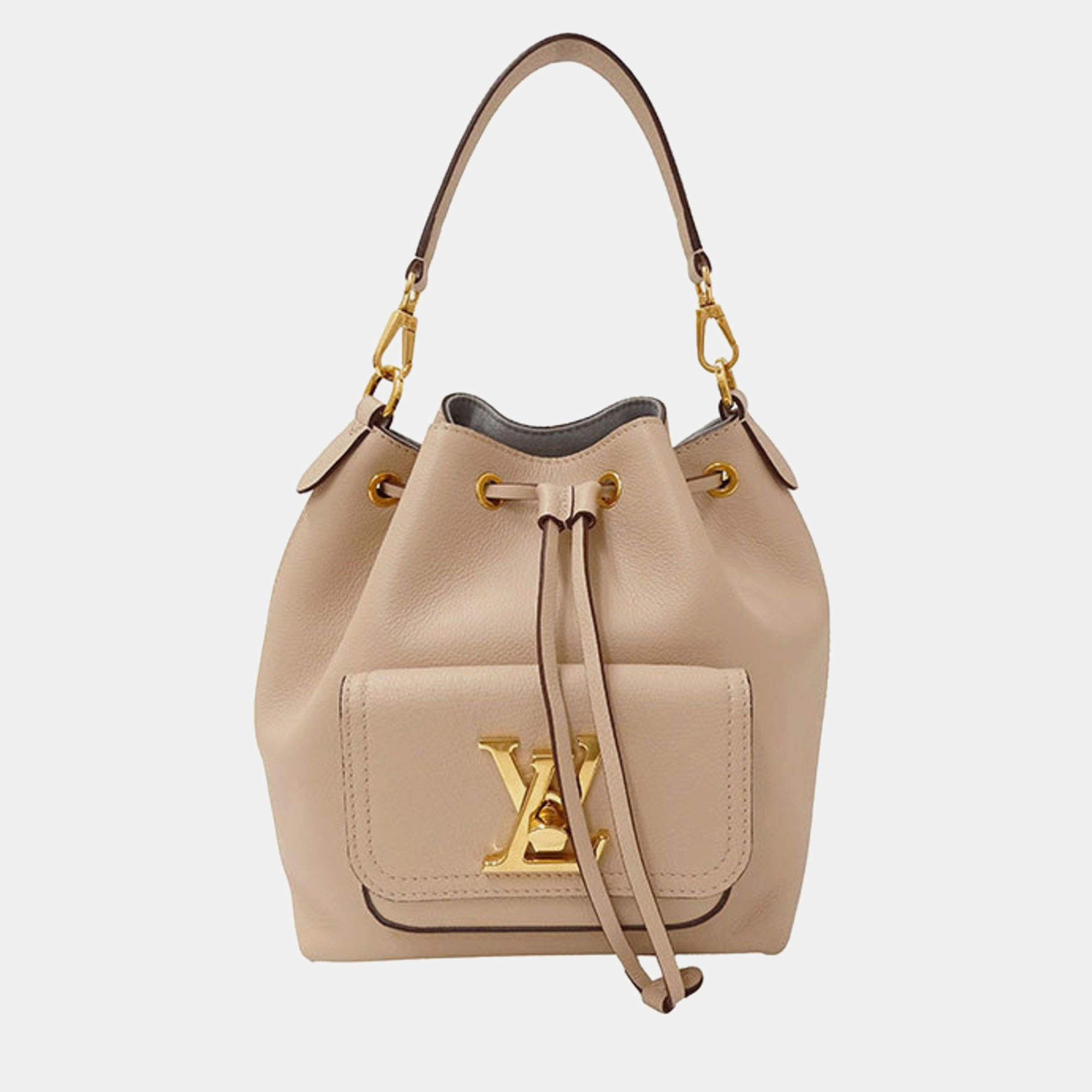 Louis Vuitton Handbag Shoulder 2Way Calfskin Rock Me Bucket Nv Greige