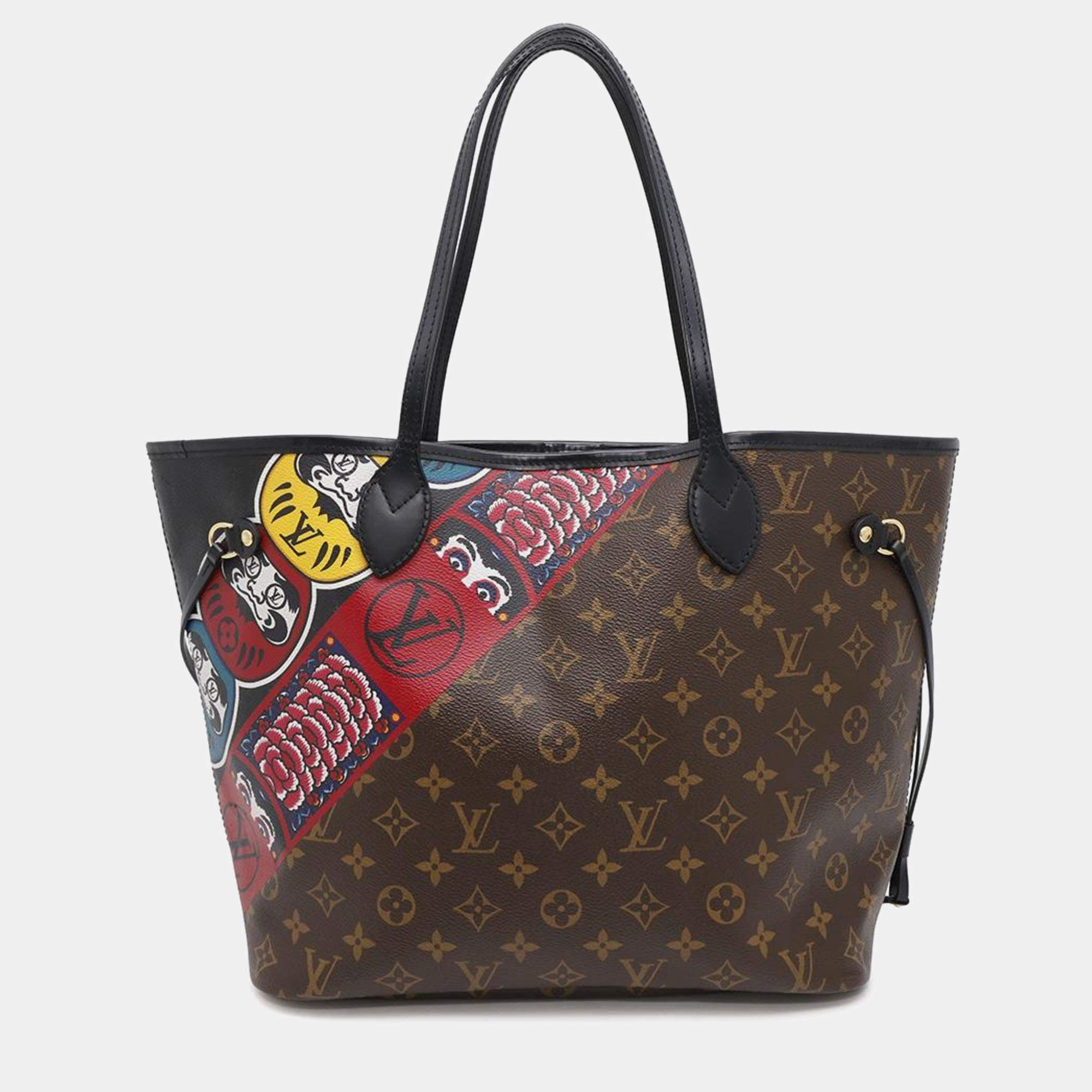 Louis Vuitton Tote Bag Monogram Neverfull Mm Kabuki Daruma Kansai Yamamoto Nicolas Ghesquiere