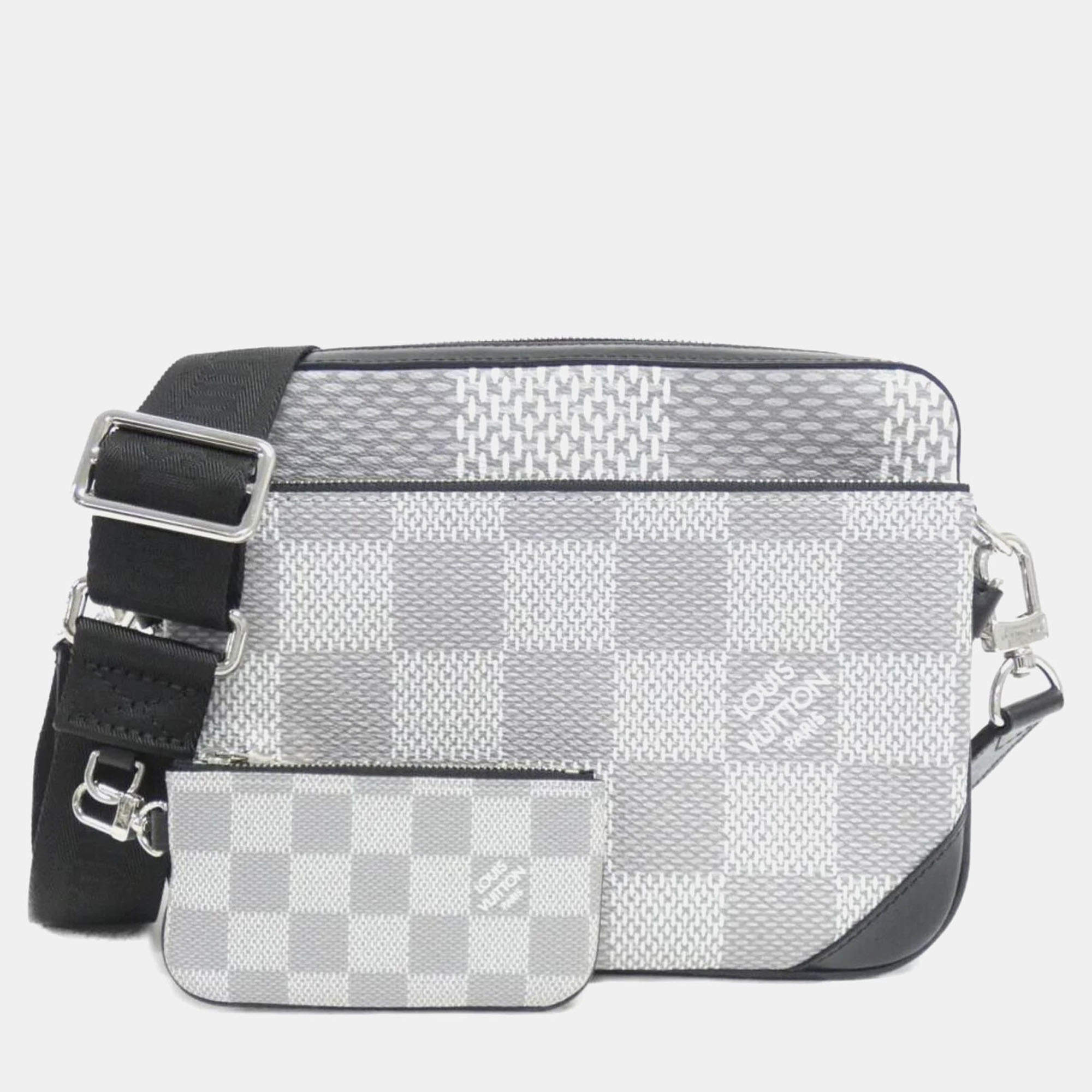 Louis Vuitton Damier Graphite 3D Trio Messenger Shoulder Bag